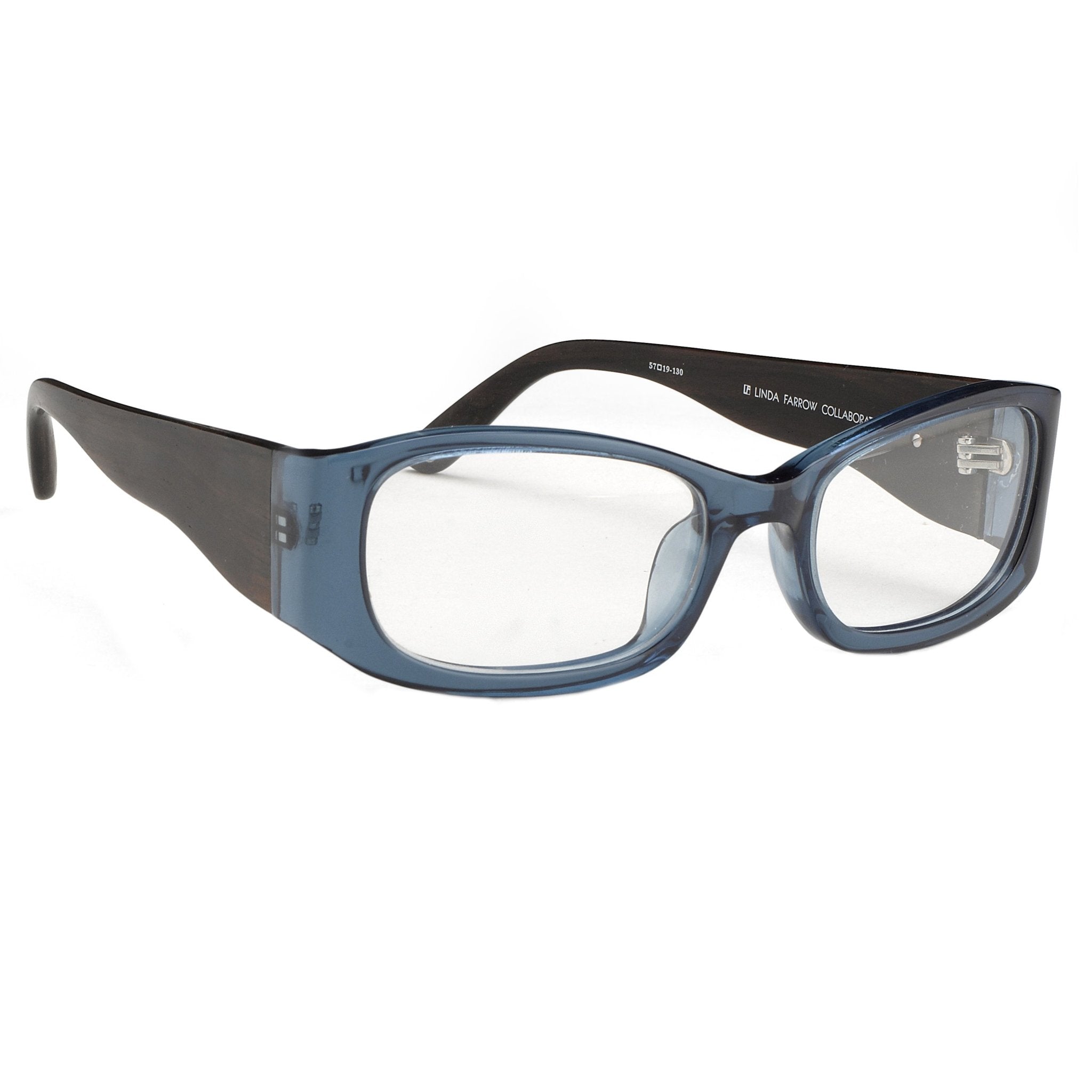 Oscar De La Renta Eyeglasses D-Frame Blue Brown and Clear-GR8 Sunglasses