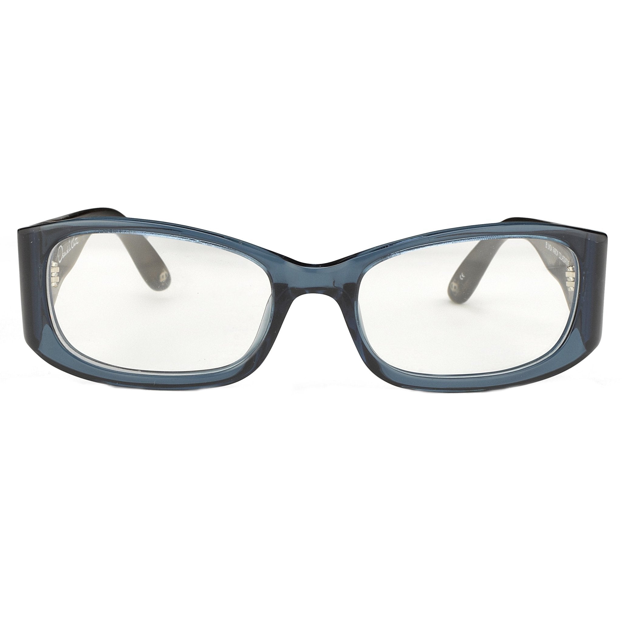 Oscar De La Renta Eyeglasses D-Frame Blue Brown and Clear-GR8 Sunglasses