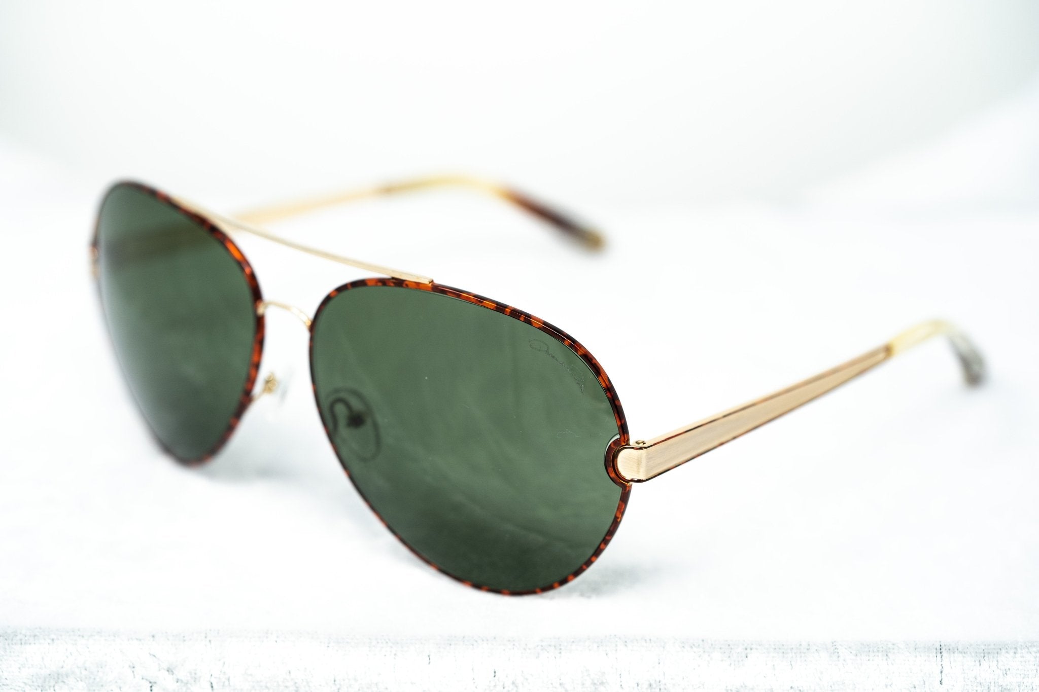 Oscar De La Renta Sunglasses Amber and Green-GR8 Sunglasses