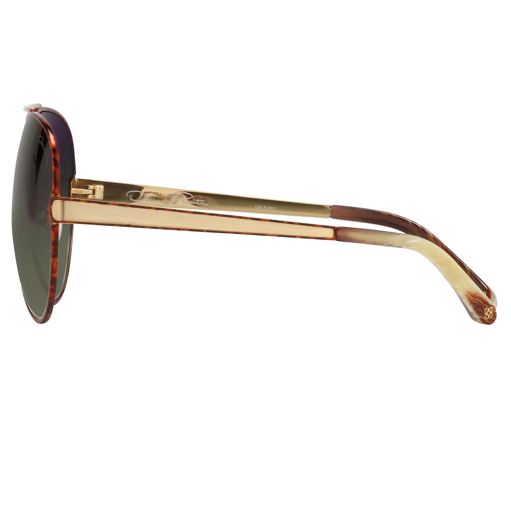 Oscar De La Renta Sunglasses Amber and Green-GR8 Sunglasses