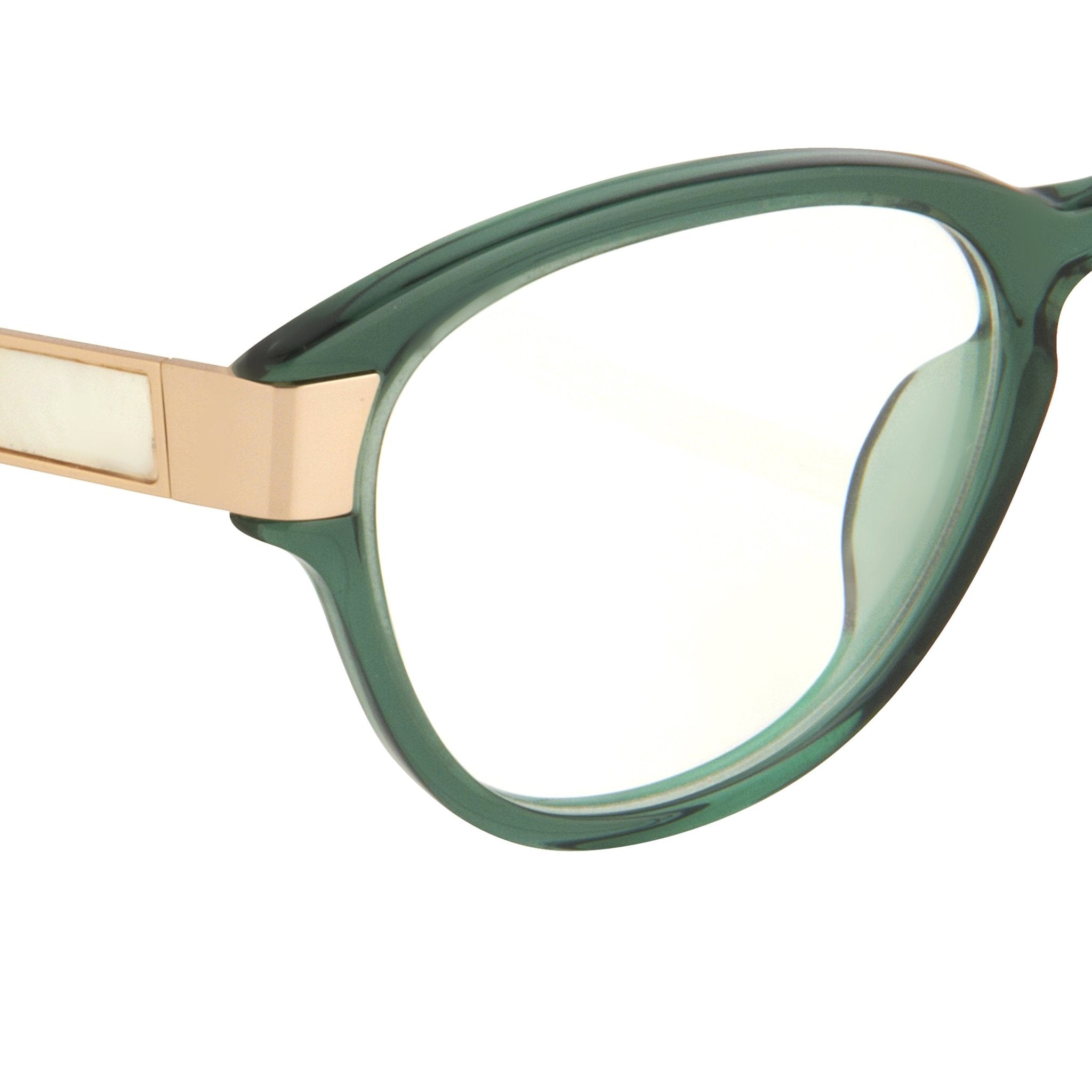 Oscar De La Renta Eyeglasses Oval Green and Clear-GR8 Sunglasses