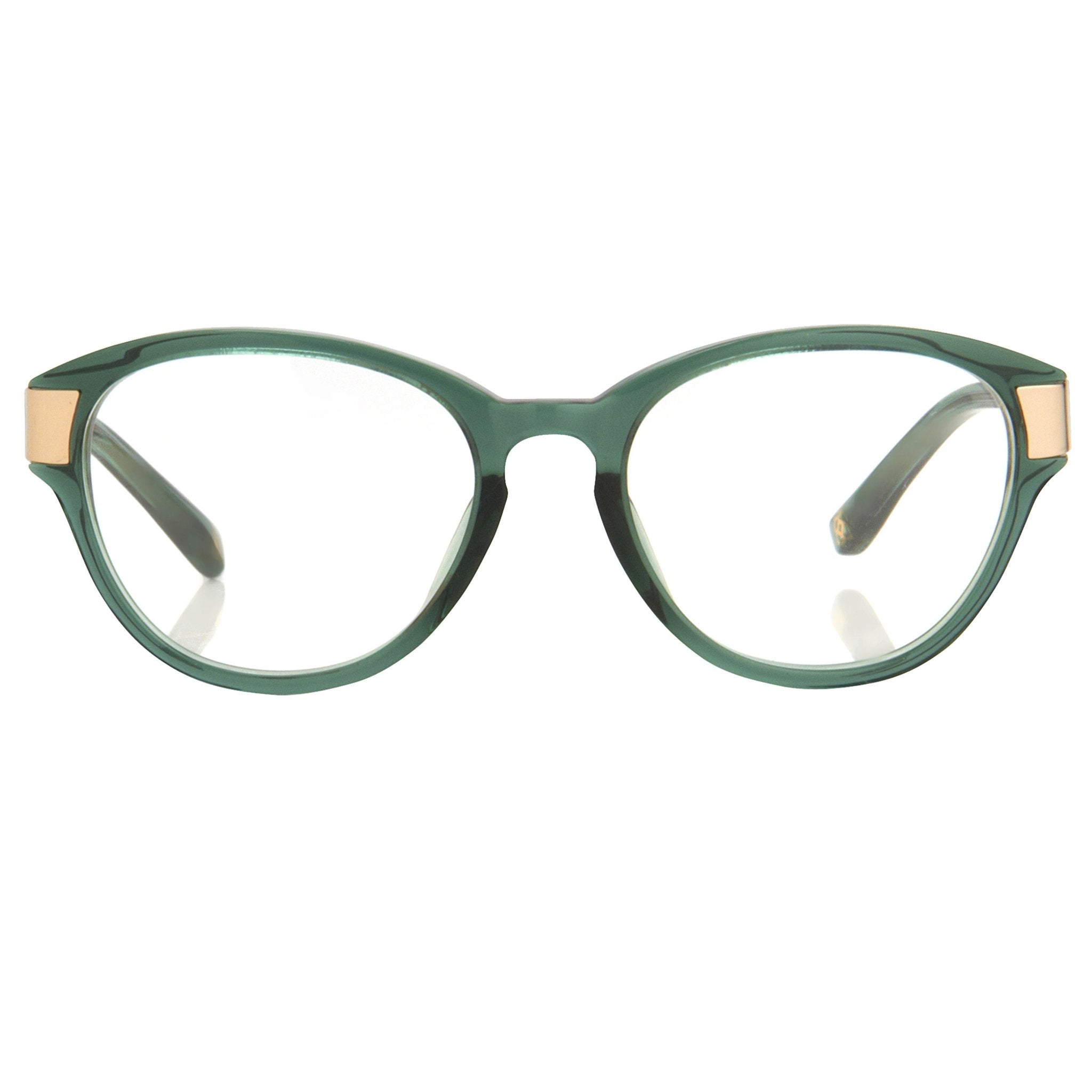 Oscar De La Renta Women Eyeglasses Oval Green White Mother of Pearl and Clear Lenses - ODLR37C4OPT - Watches & Crystals