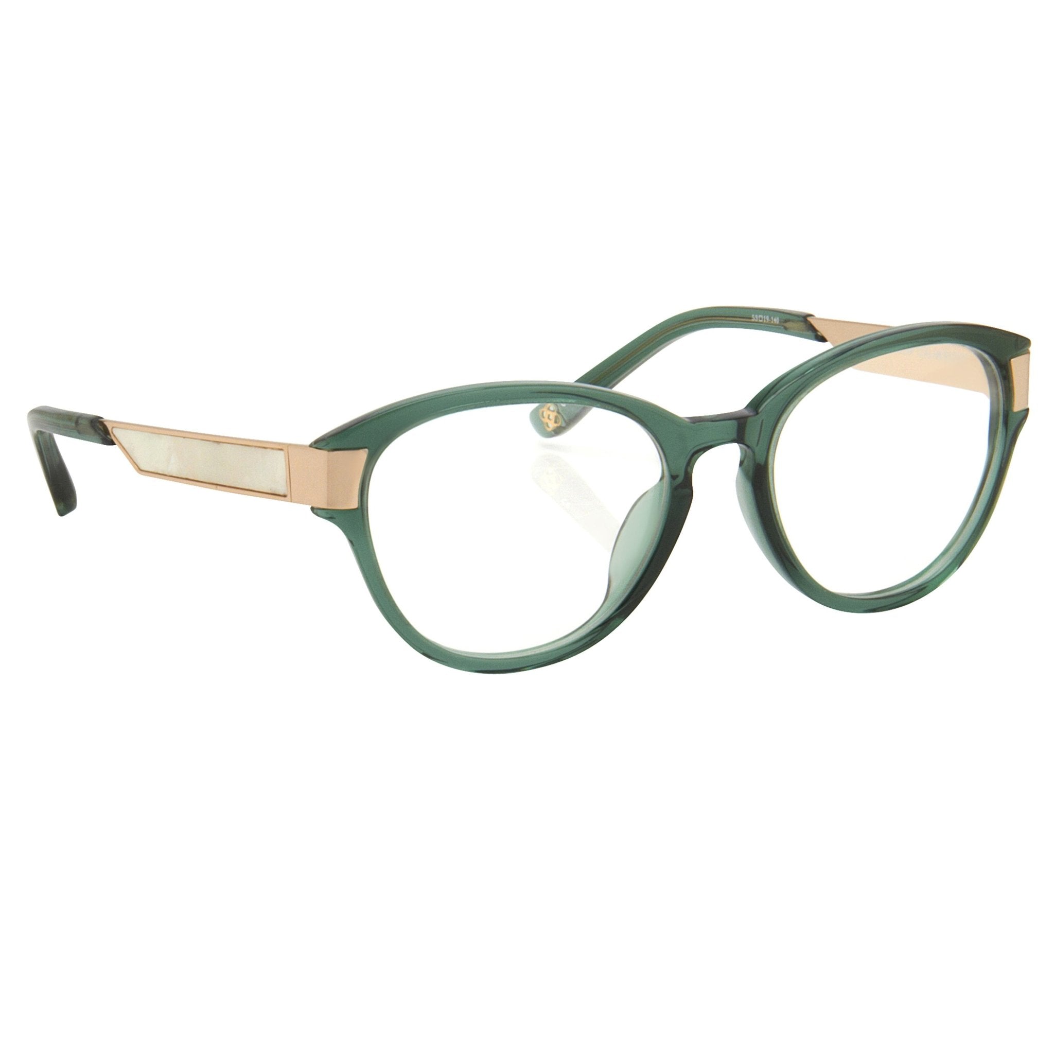 Oscar De La Renta Eyeglasses Oval Green and Clear-GR8 Sunglasses