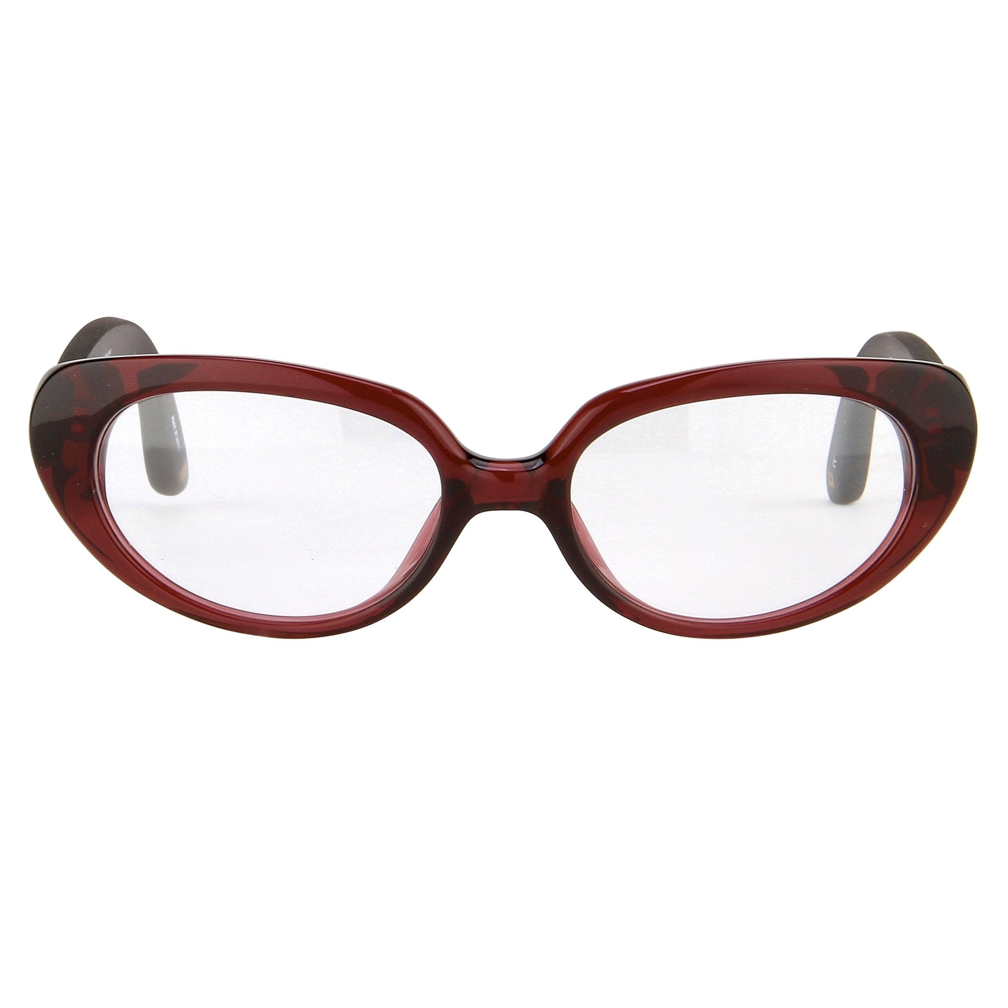 Oscar De La Renta Eyeglasses Oval Sandalwood Ruby and Clear-GR8 Sunglasses