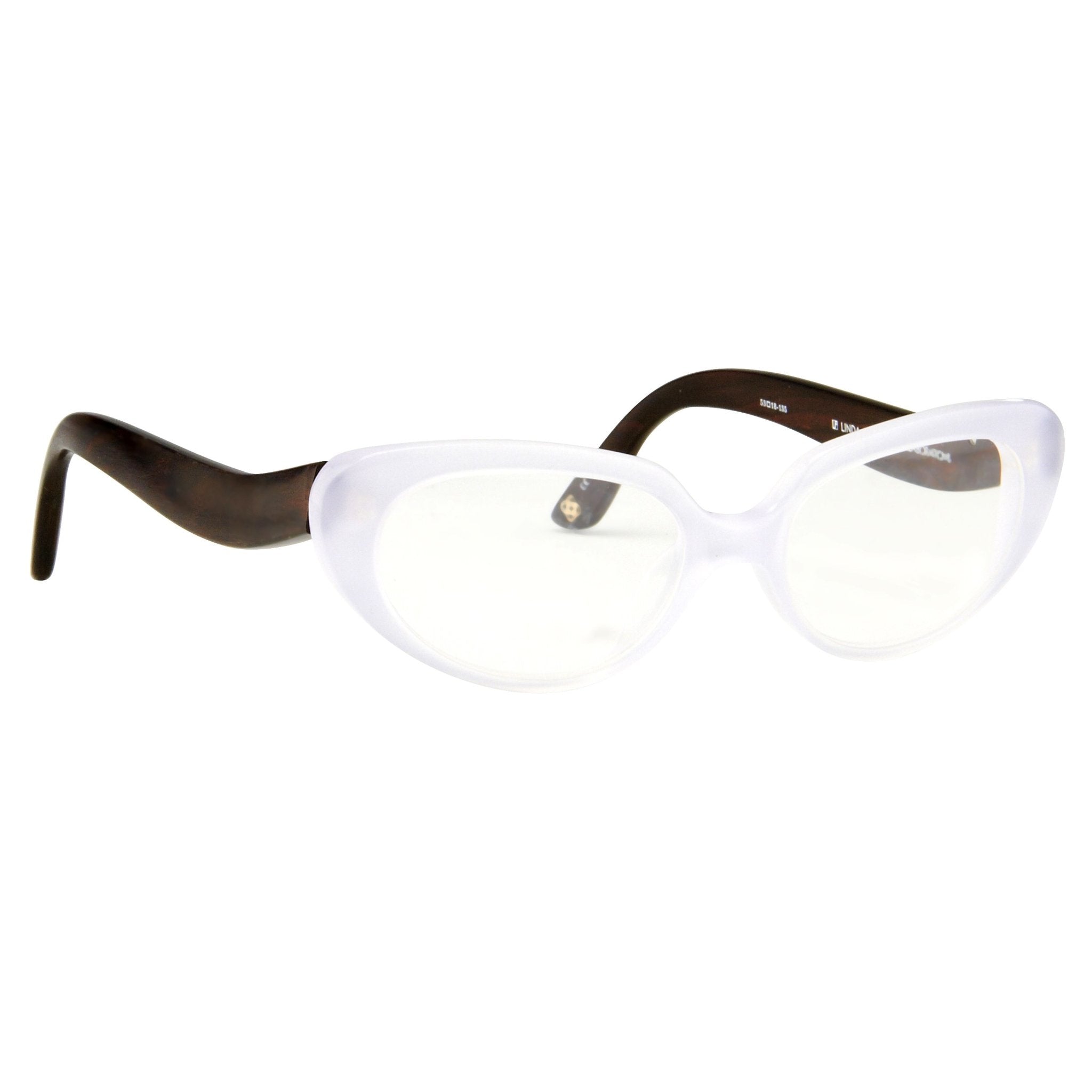 Oscar De La Renta Eyeglasses Sandalwood Cat Eye Ivory and Clear-GR8 Sunglasses