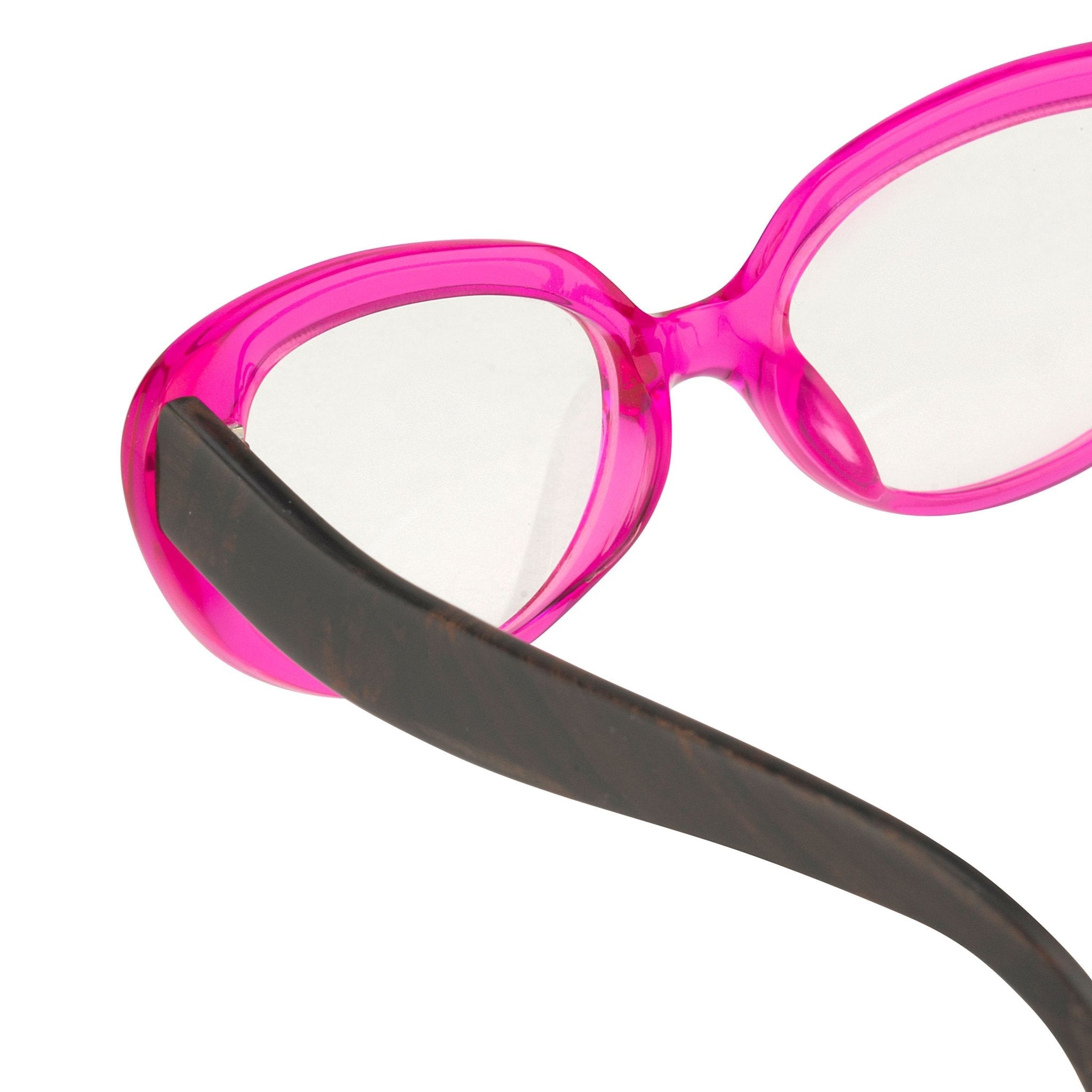 Oscar De La Renta Eyeglasses Cat Eye Pink and Clear-GR8 Sunglasses