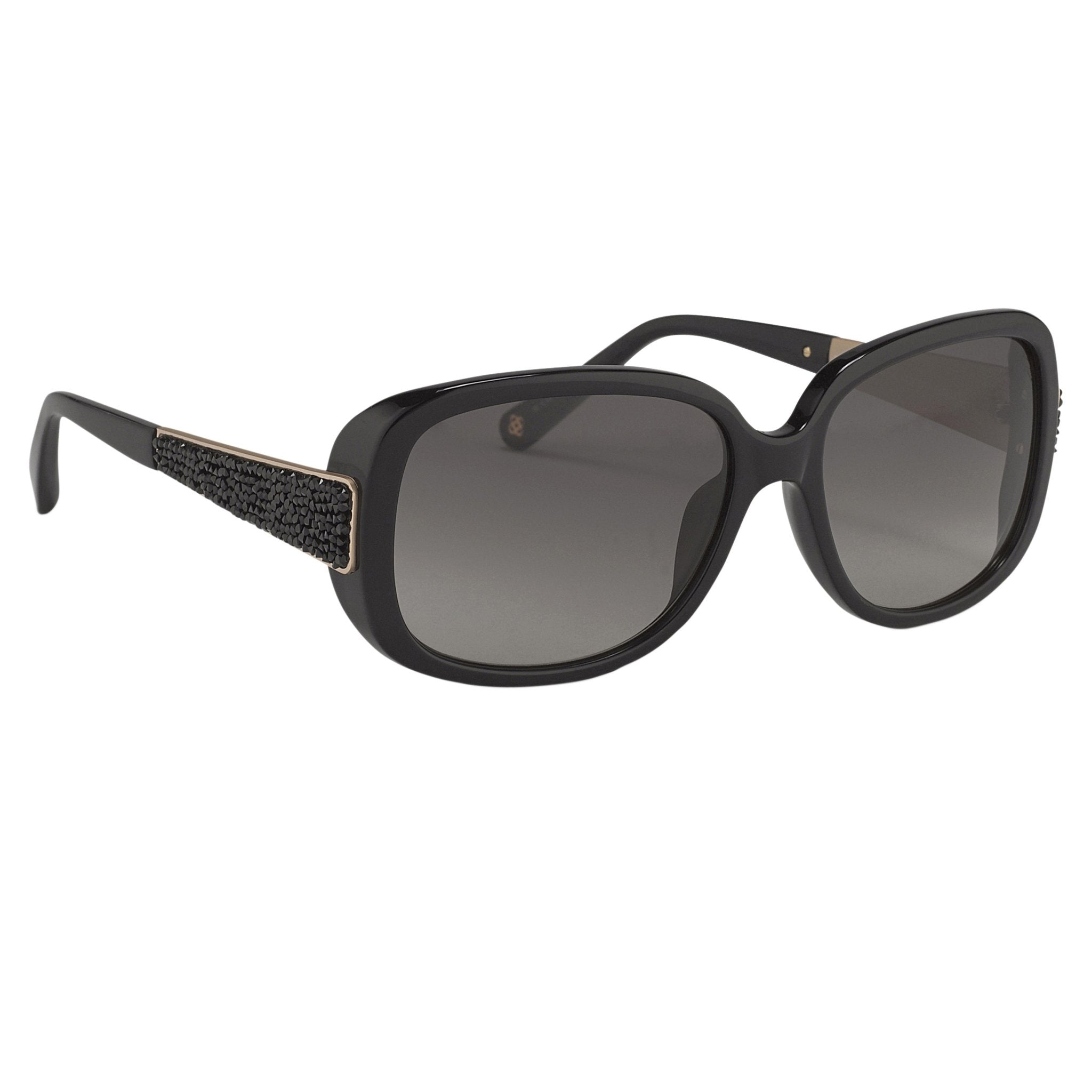 Oscar De La Renta Sunglasses Oversized Black and Grey Graduated-GR8 Sunglasses