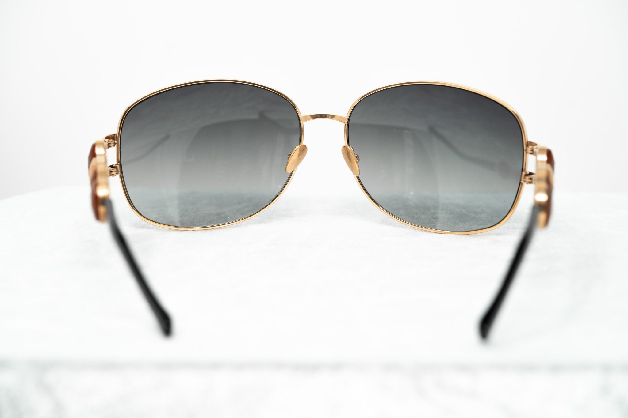 Oscar De La Renta Sunglasses Oval Rose Gold and Grey-GR8 Sunglasses