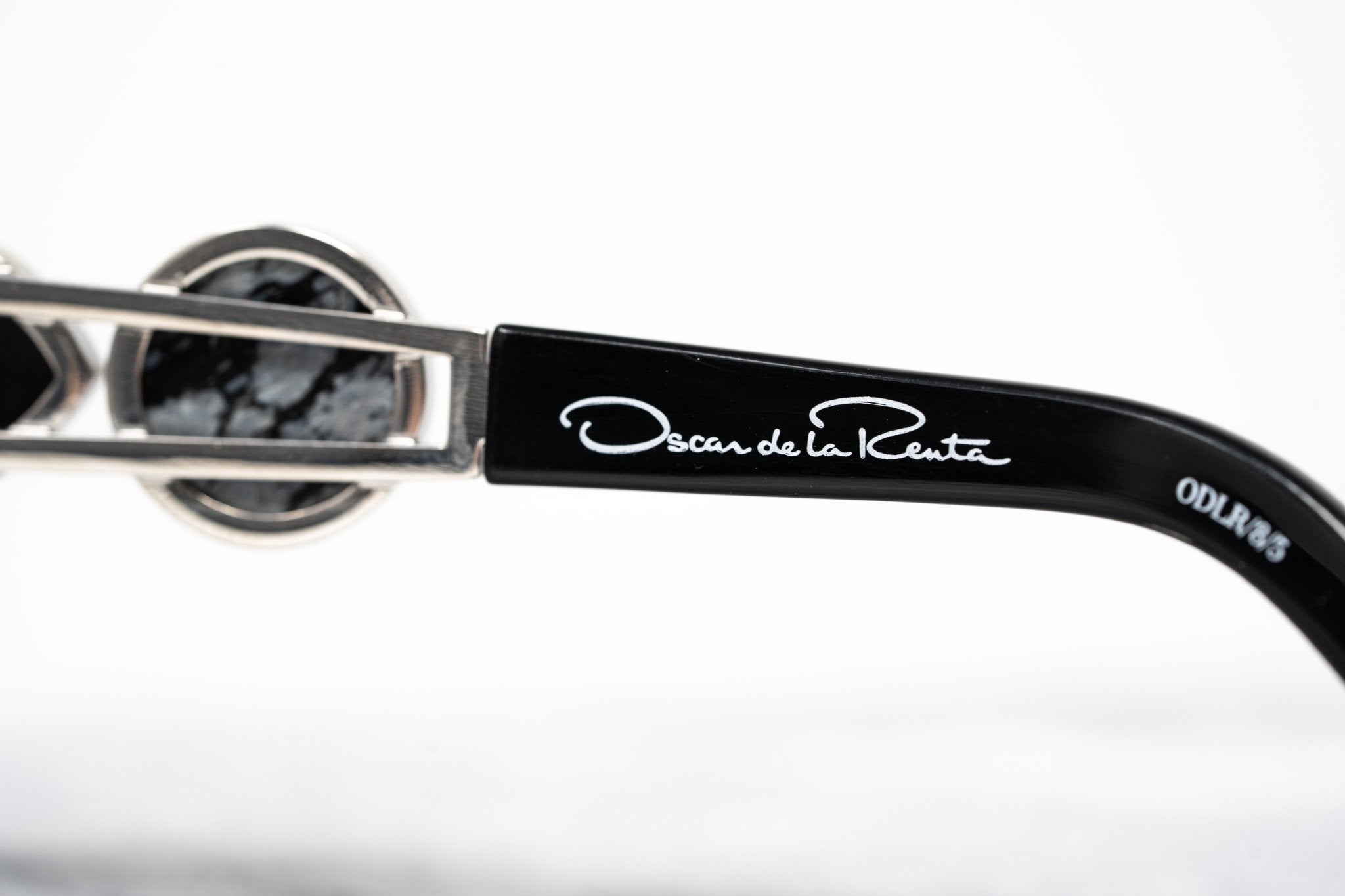 Oscar De La Renta Sunglasses Oval Silver and Grey-GR8 Sunglasses