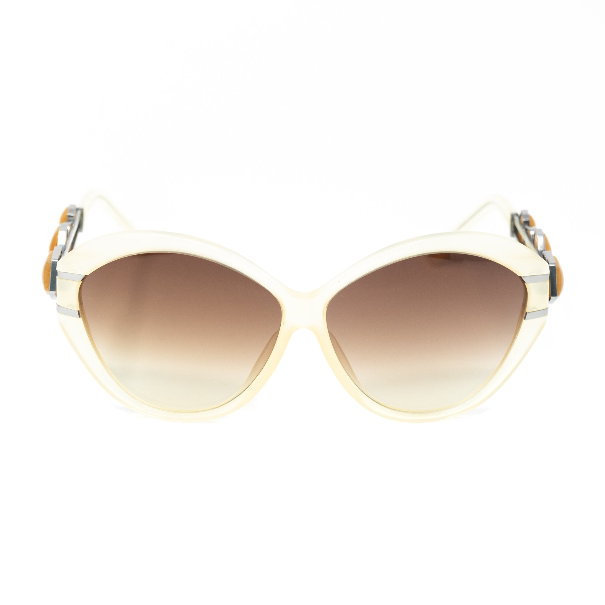 Oscar De La Renta Sunglasses Oversized Nude and Brown-GR8 Sunglasses