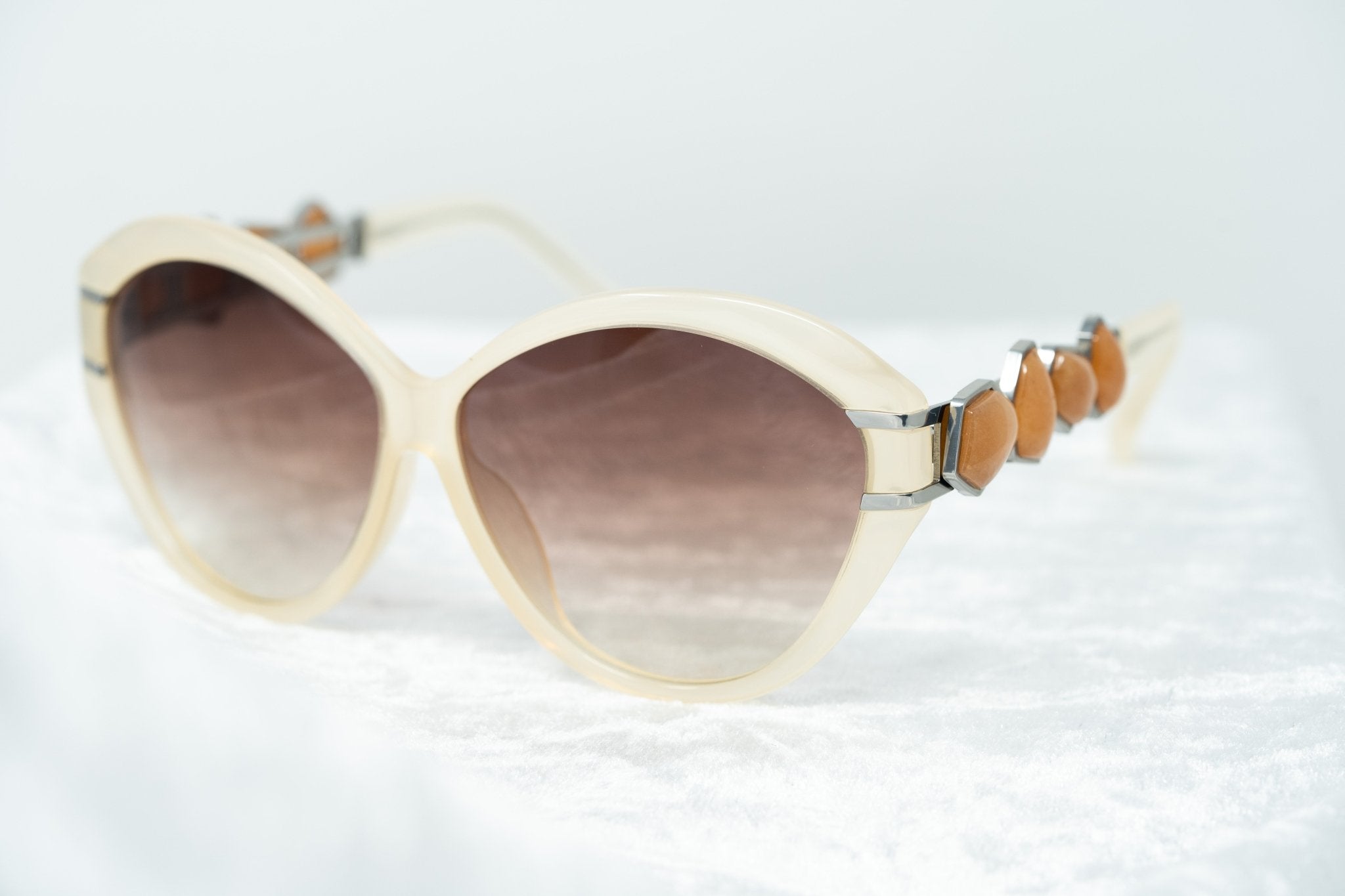 Oscar De La Renta Sunglasses Oversized Nude and Brown-GR8 Sunglasses