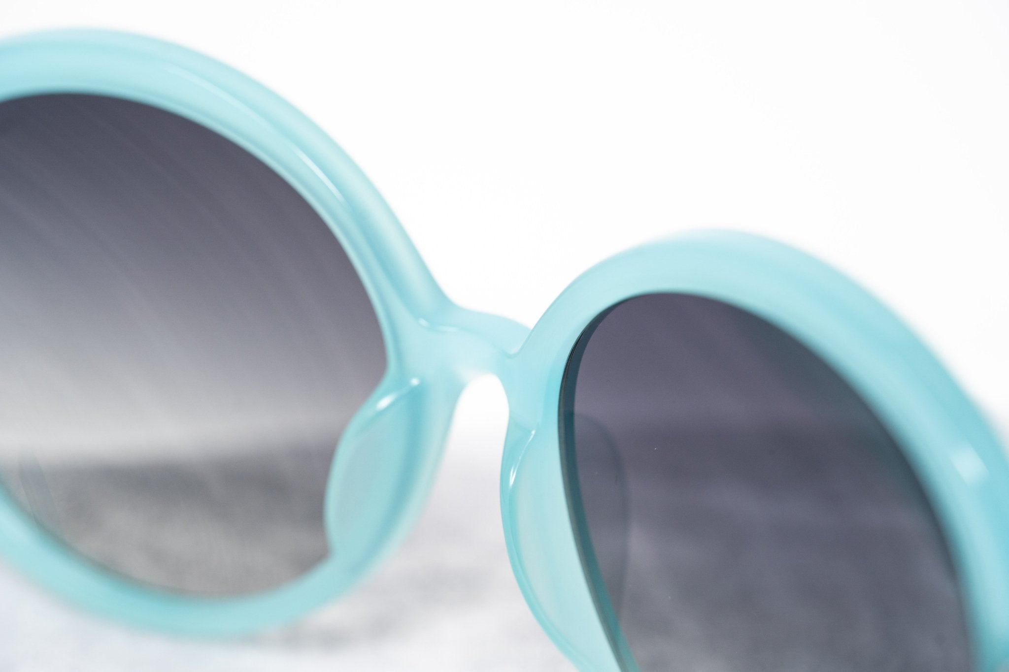 Oscar De La Renta Sunglasses Oversized Aqua and Grey-GR8 Sunglasses