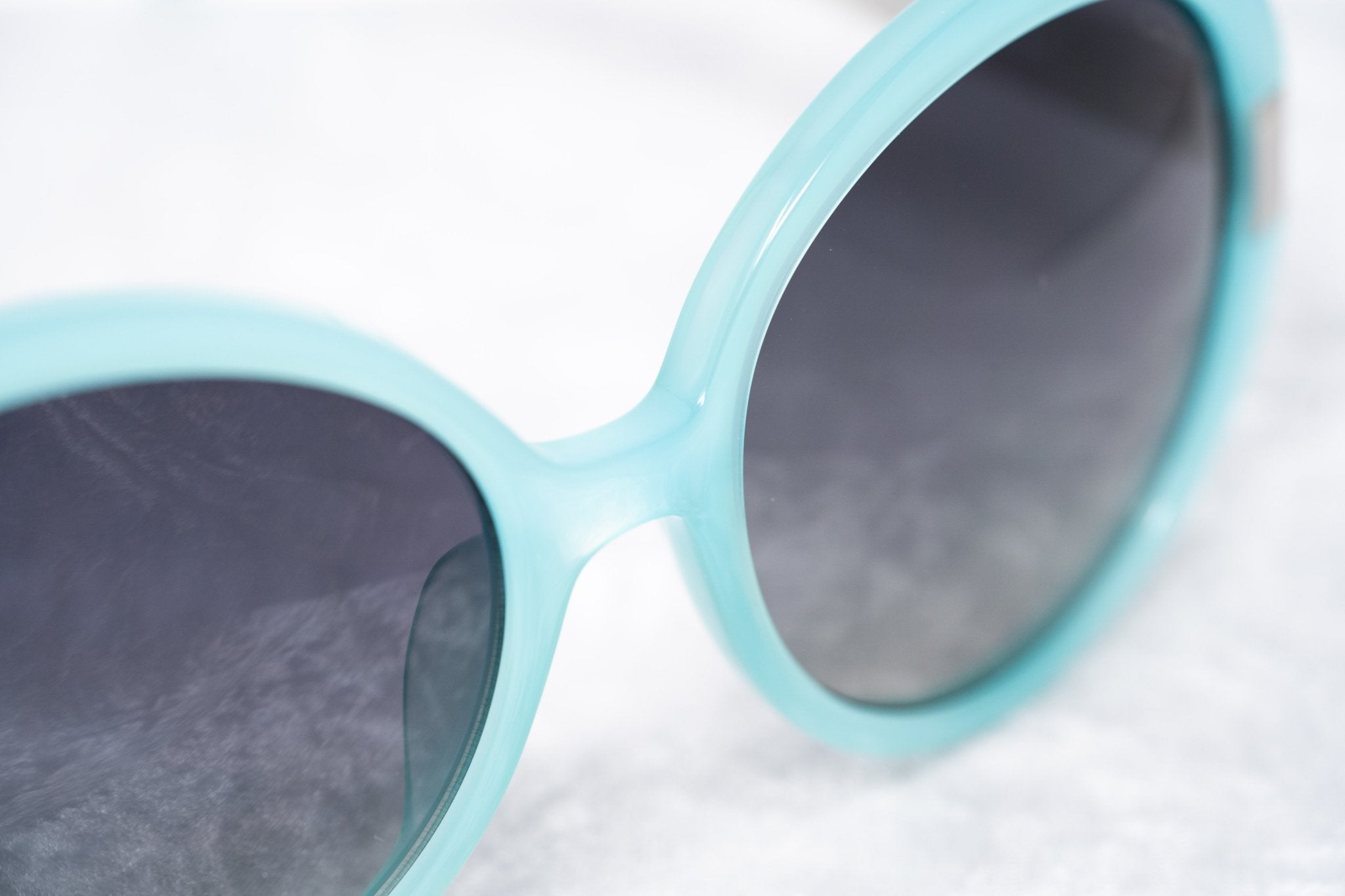 Oscar De La Renta Sunglasses Oversized Aqua and Grey-GR8 Sunglasses