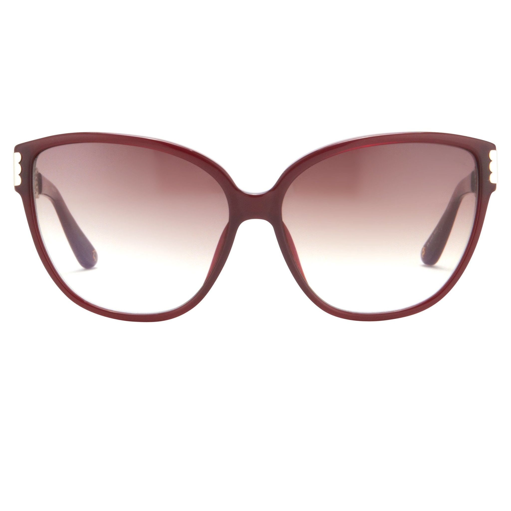 Oscar De La Renta Sunglasses Oval Deep Red and Brown-GR8 Sunglasses