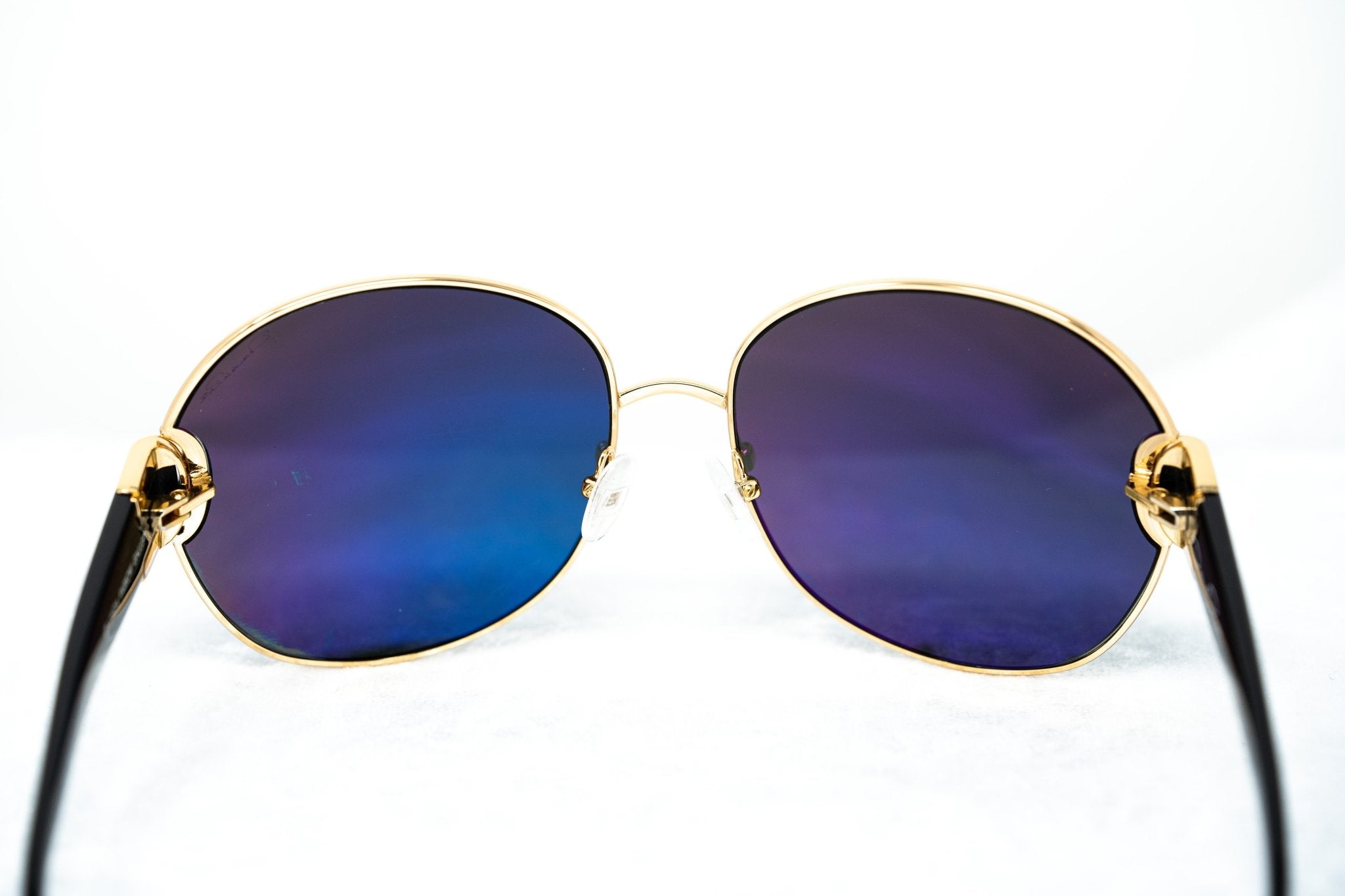 Oscar De La Renta Sunglasses Oversized Gold and Grey-GR8 Sunglasses