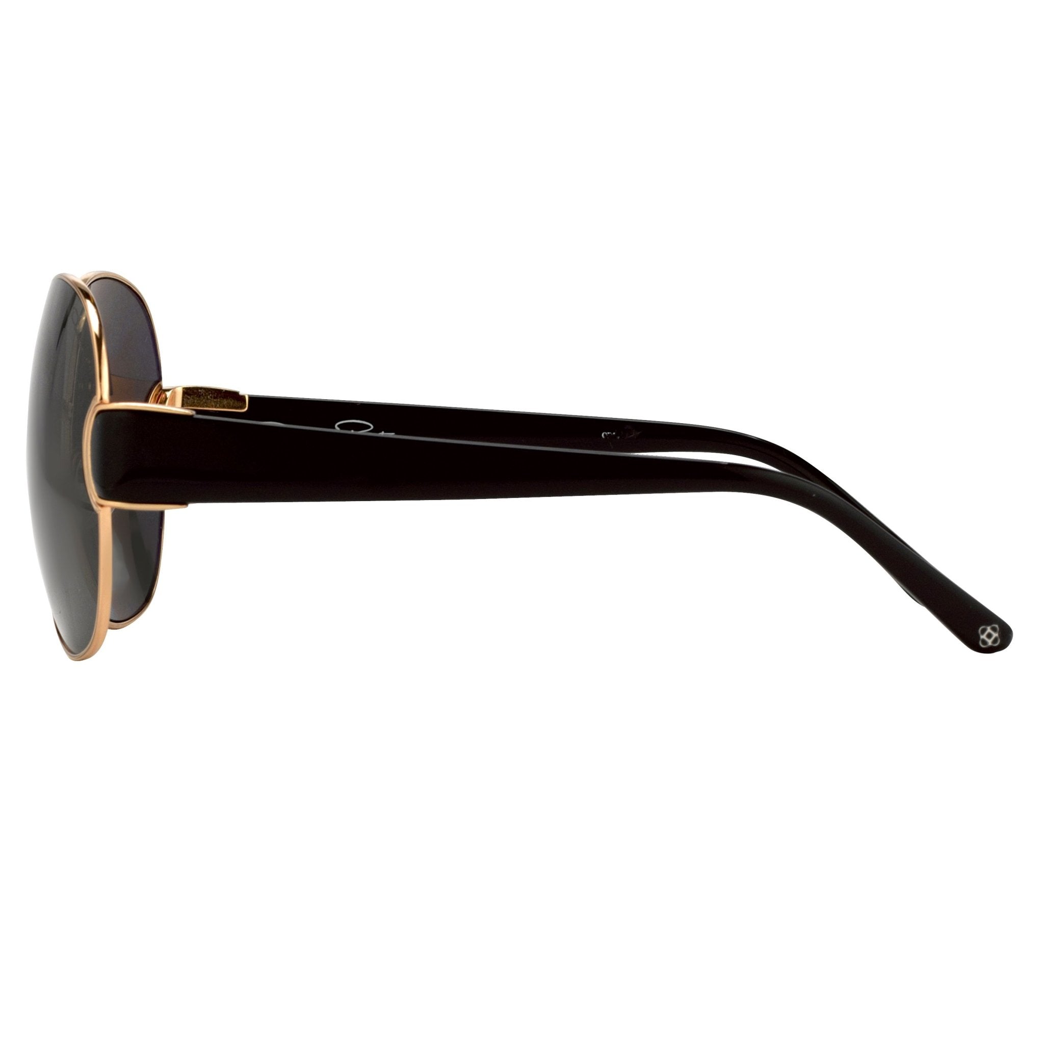 Oscar De La Renta Sunglasses Oversized Gold and Grey-GR8 Sunglasses