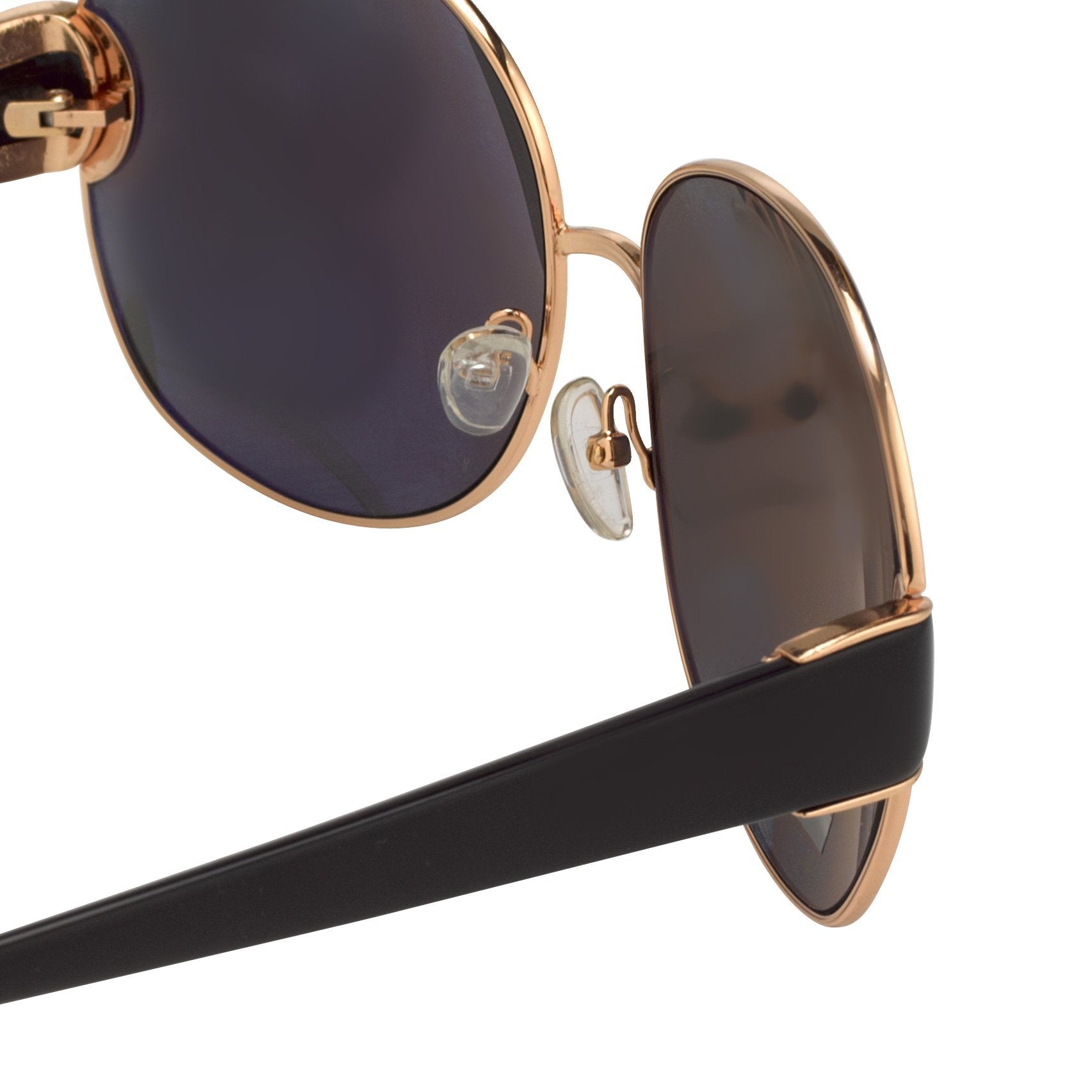 Oscar De La Renta Women Sunglasses Oversized Frame Gold with Grey Lenses Category 3 - ODLR54C1SUN - Watches & Crystals
