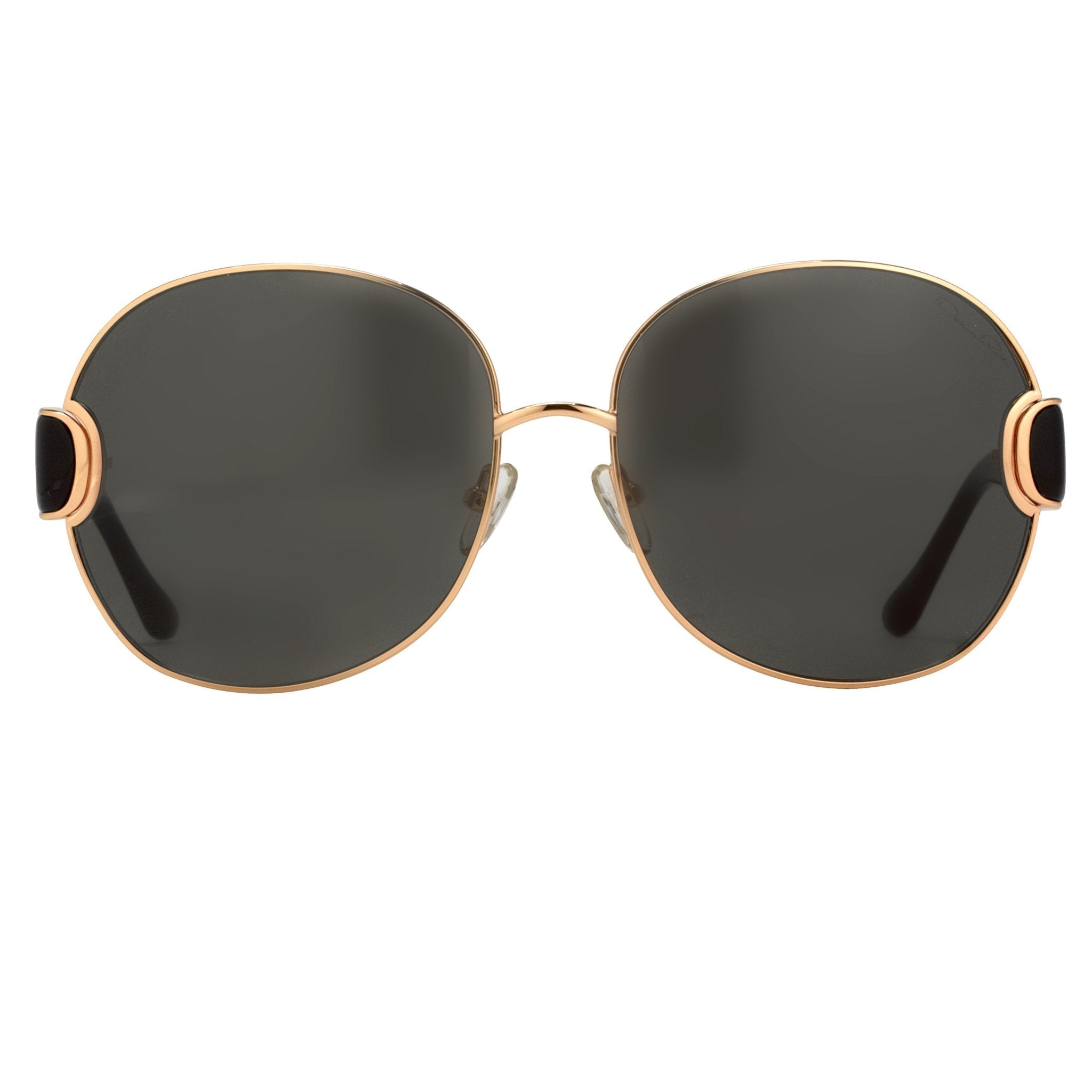 Oscar De La Renta Sunglasses Oversized Gold and Grey-GR8 Sunglasses