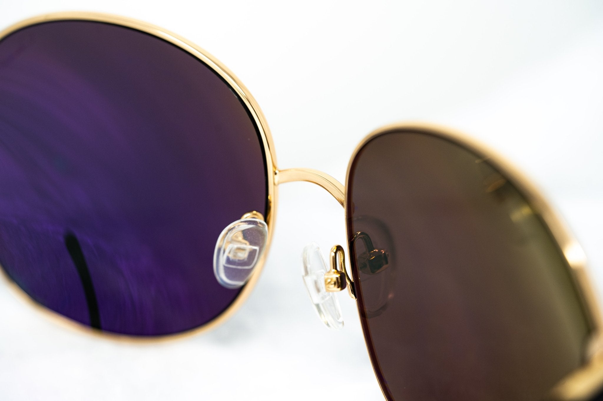 Oscar De La Renta Sunglasses Oversized Gold and Grey-GR8 Sunglasses