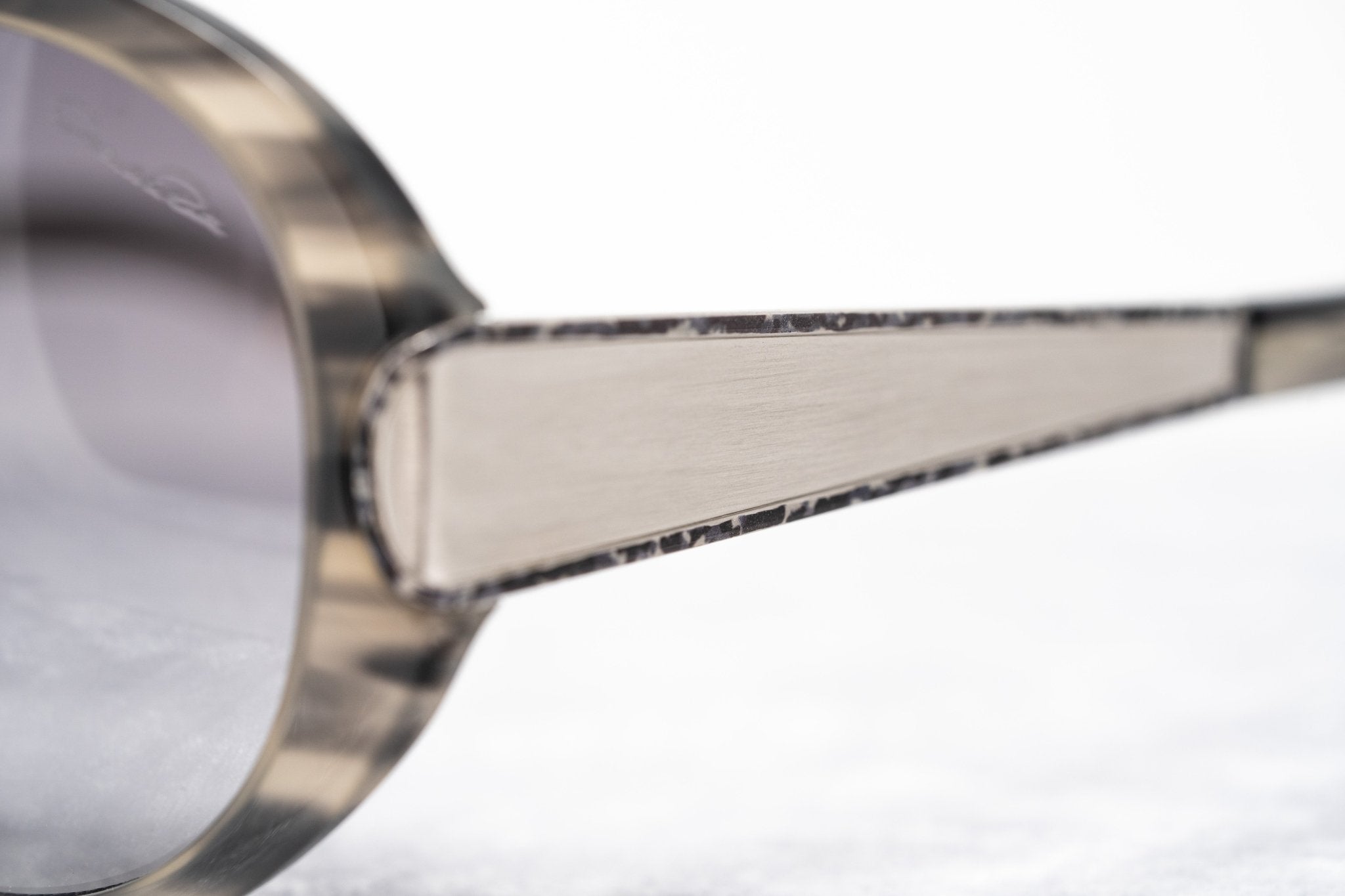 Oscar De La Renta Sunglasses Oversized Inky Horn and Grey-GR8 Sunglasses