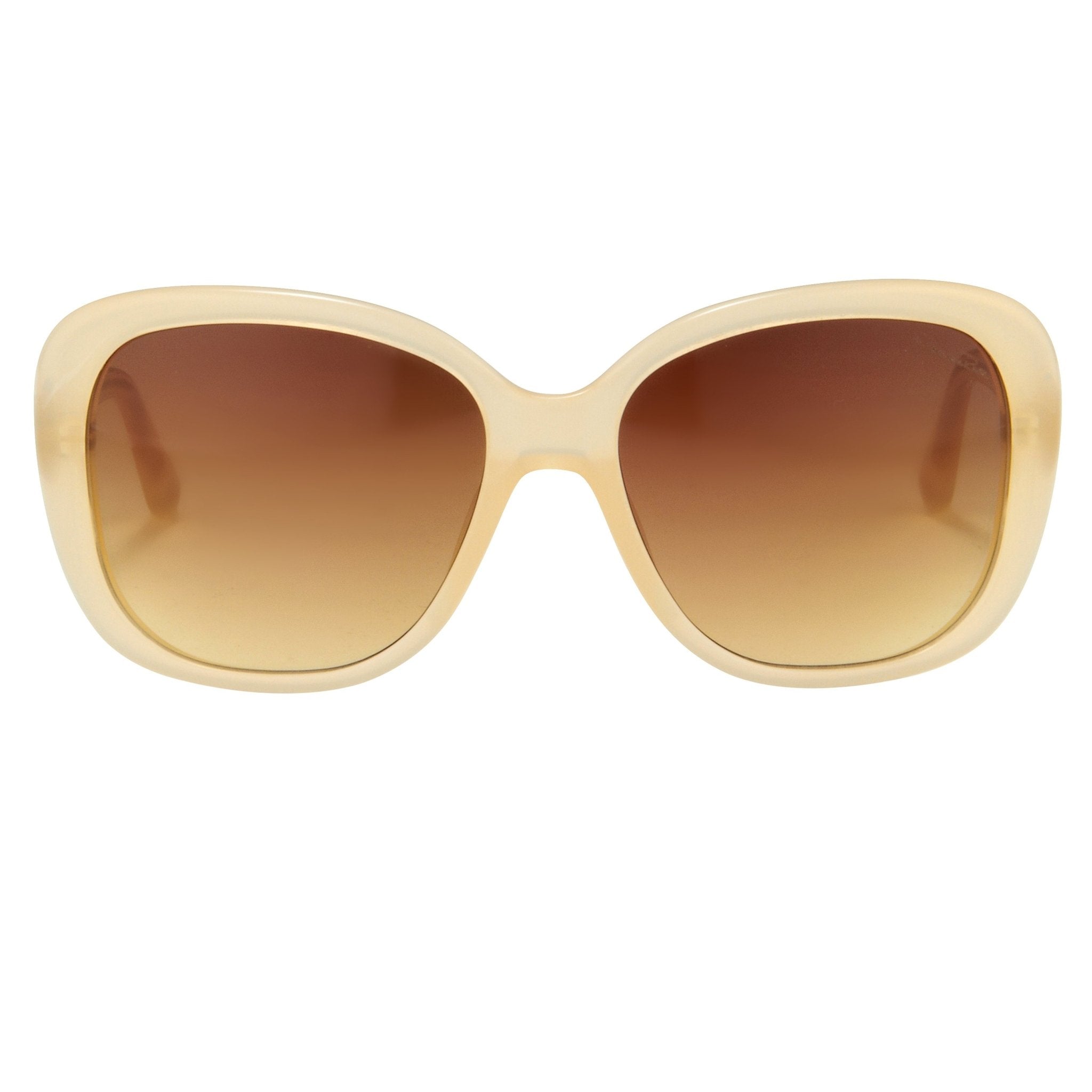 Oscar De La Renta Women Sunglasses Oversized Frame Nude with Amber Lenses - ODLR45C5SUN - Watches & Crystals