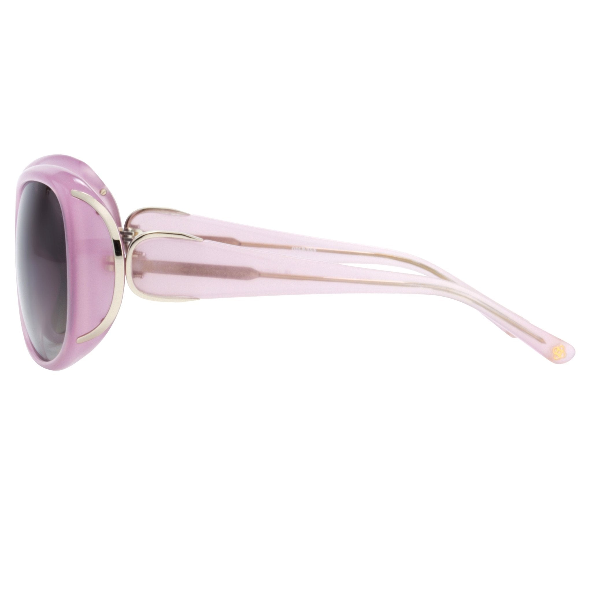 Oscar De La Renta Sunglasses Oversized Pink and Dark Grey-GR8 Sunglasses