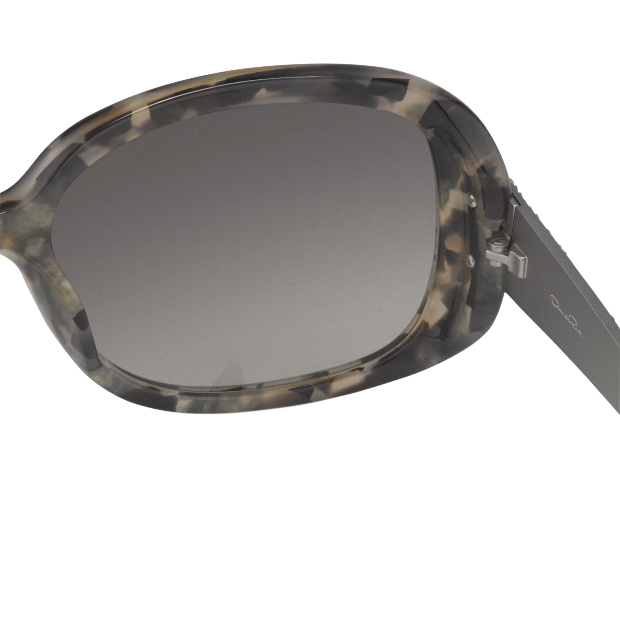 Oscar De La Renta Sunglasses Oversized Tortoiseshell and Grey-GR8 Sunglasses