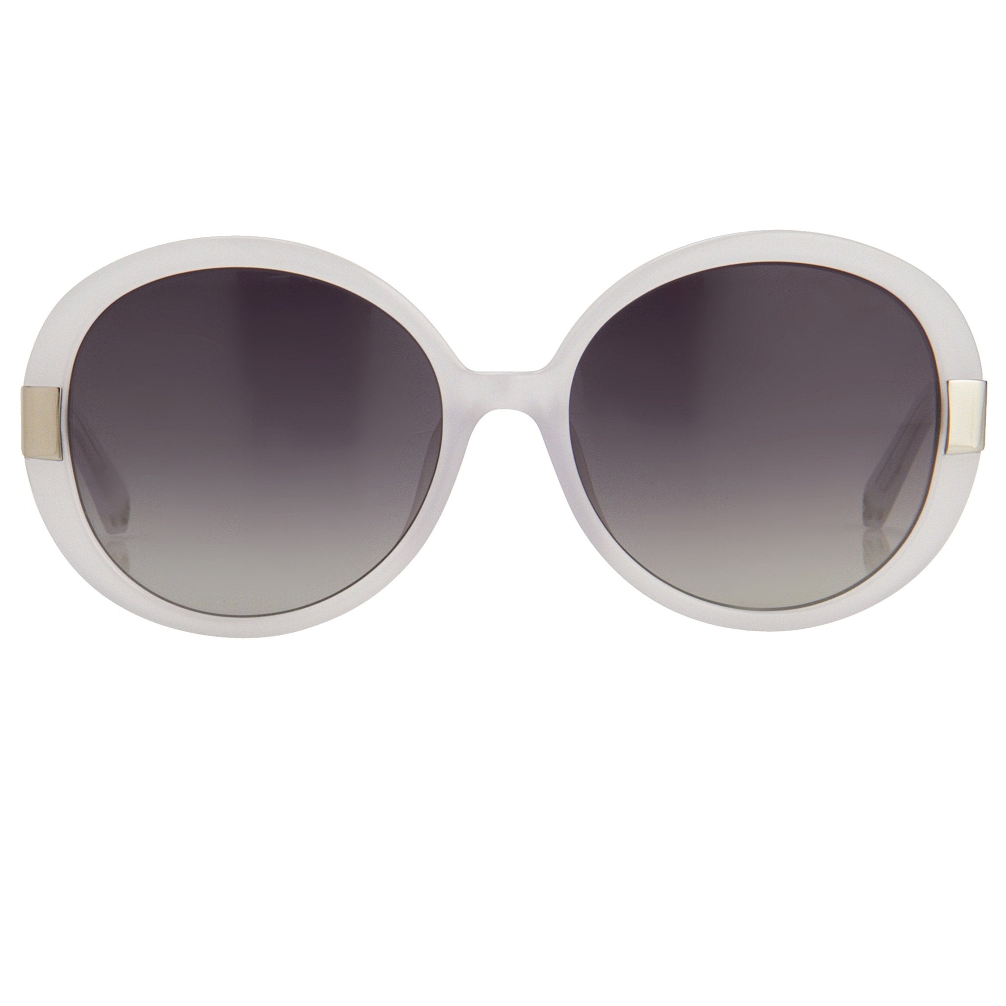Oscar De La Renta Sunglasses Round Ivory and Grey-GR8 Sunglasses