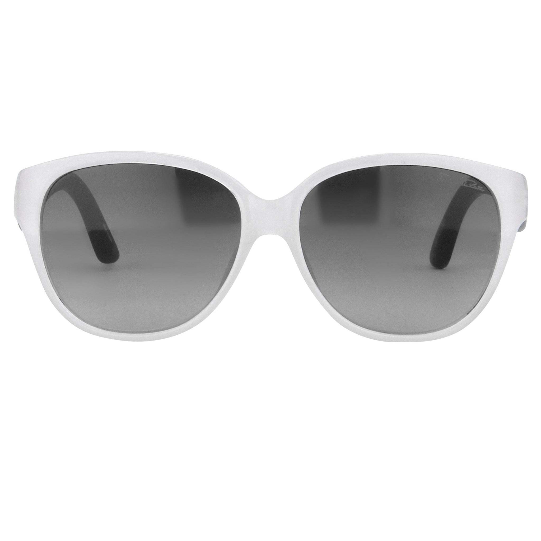 Oscar De La Renta Sunglasses Oval Ivory and Grey Lenses-GR8 Sunglasses