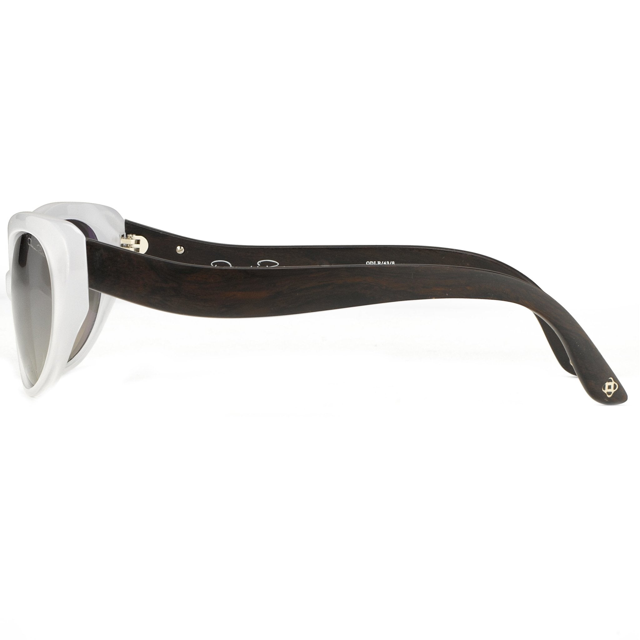 Oscar De La Renta Sunglasses Oval Ivory and Grey-GR8 Sunglasses