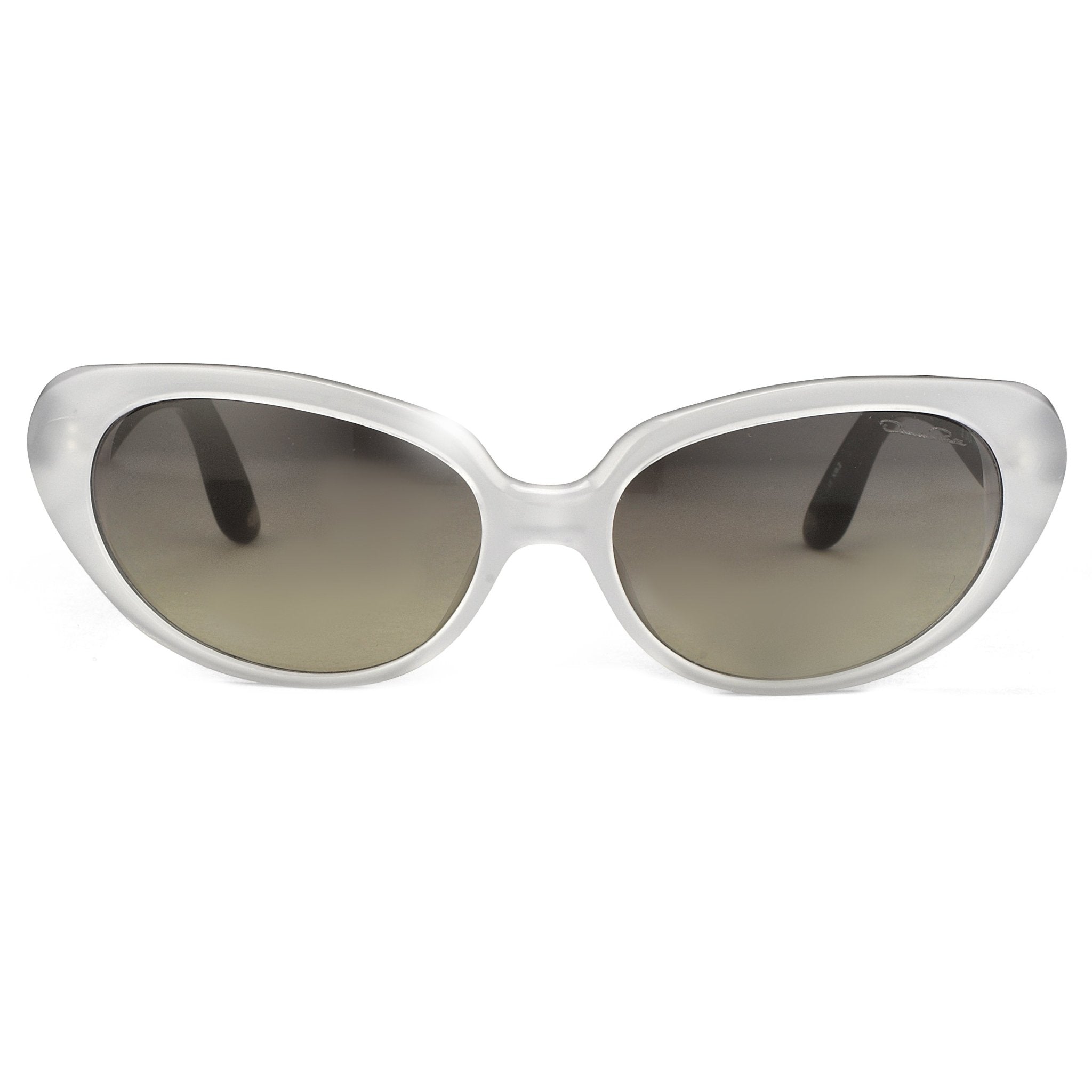 Oscar De La Renta Sunglasses Oval Ivory and Grey-GR8 Sunglasses