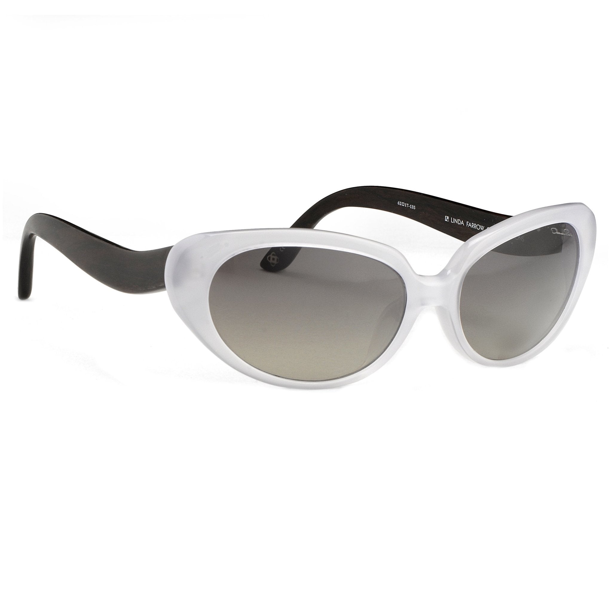 Oscar De La Renta Sunglasses Oval Ivory and Grey-GR8 Sunglasses