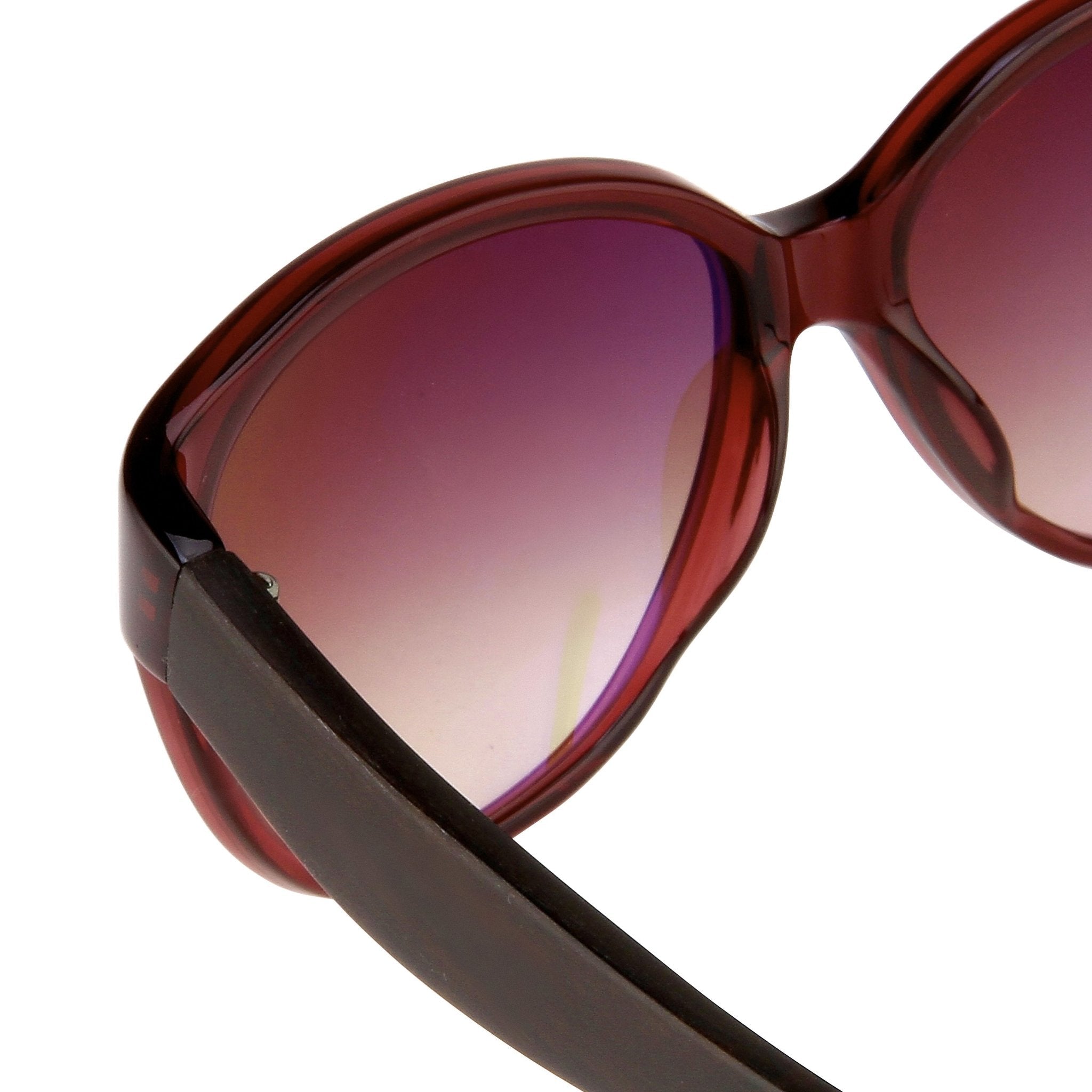 Oscar De La Renta Sunglasses Oval Red and Brown-GR8 Sunglasses