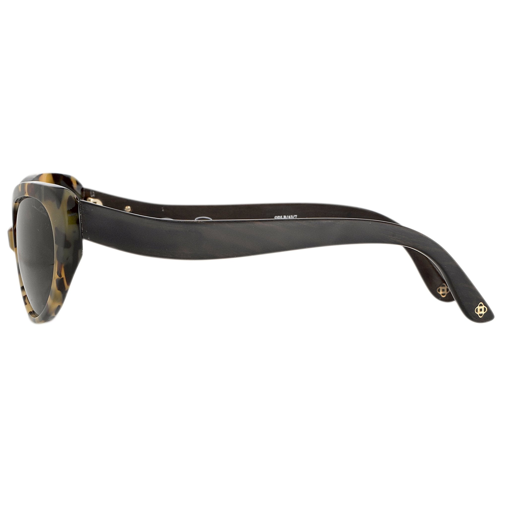 Oscar De La Renta Sunglasses Oval Tortoise and Dark Grey-GR8 Sunglasses