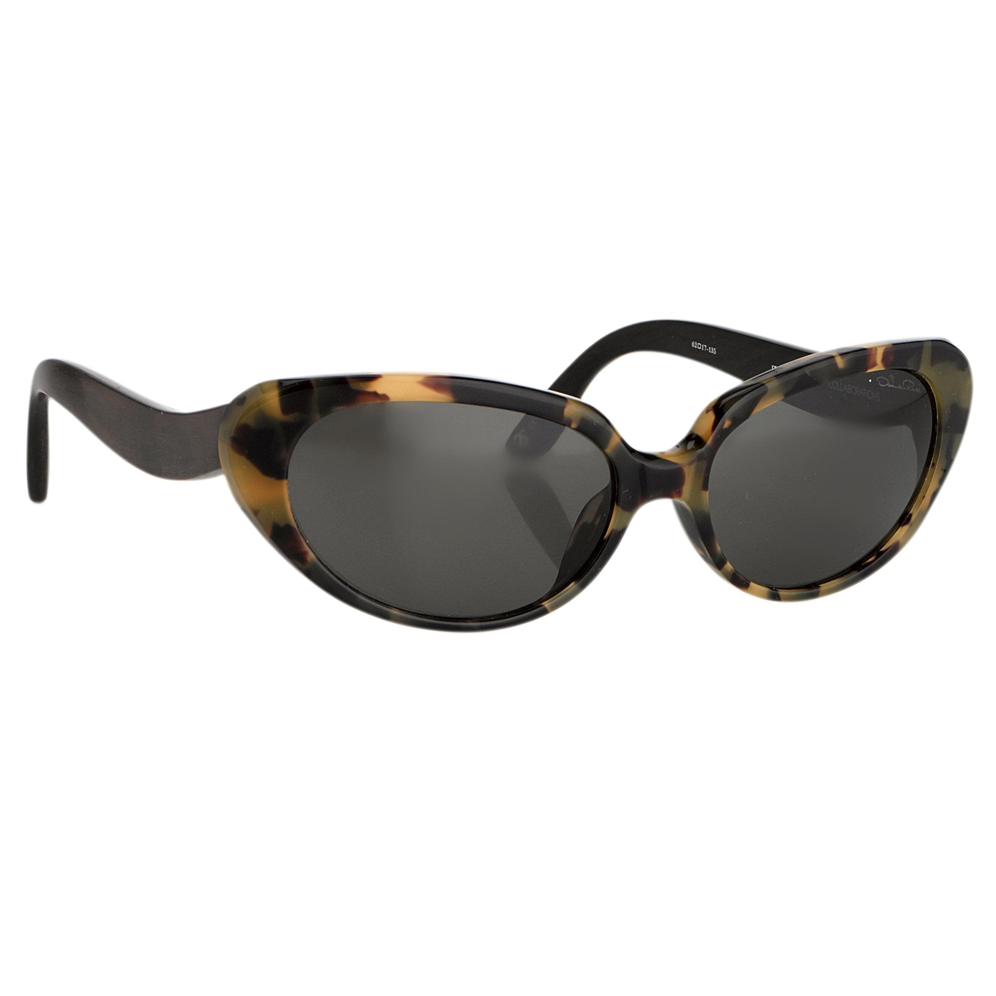 Oscar De La Renta Sunglasses Oval Tortoise and Dark Grey-GR8 Sunglasses