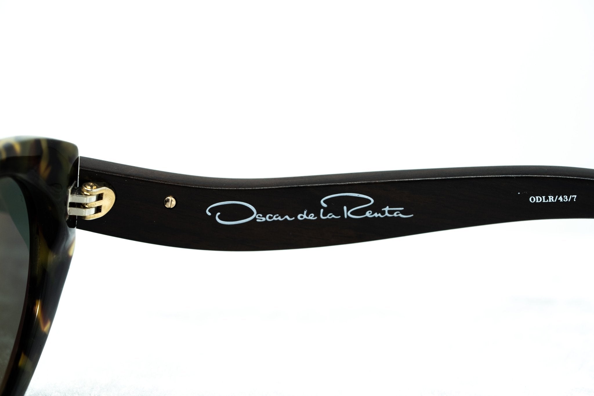 Oscar De La Renta Sunglasses Oval Tortoise and Dark Grey-GR8 Sunglasses