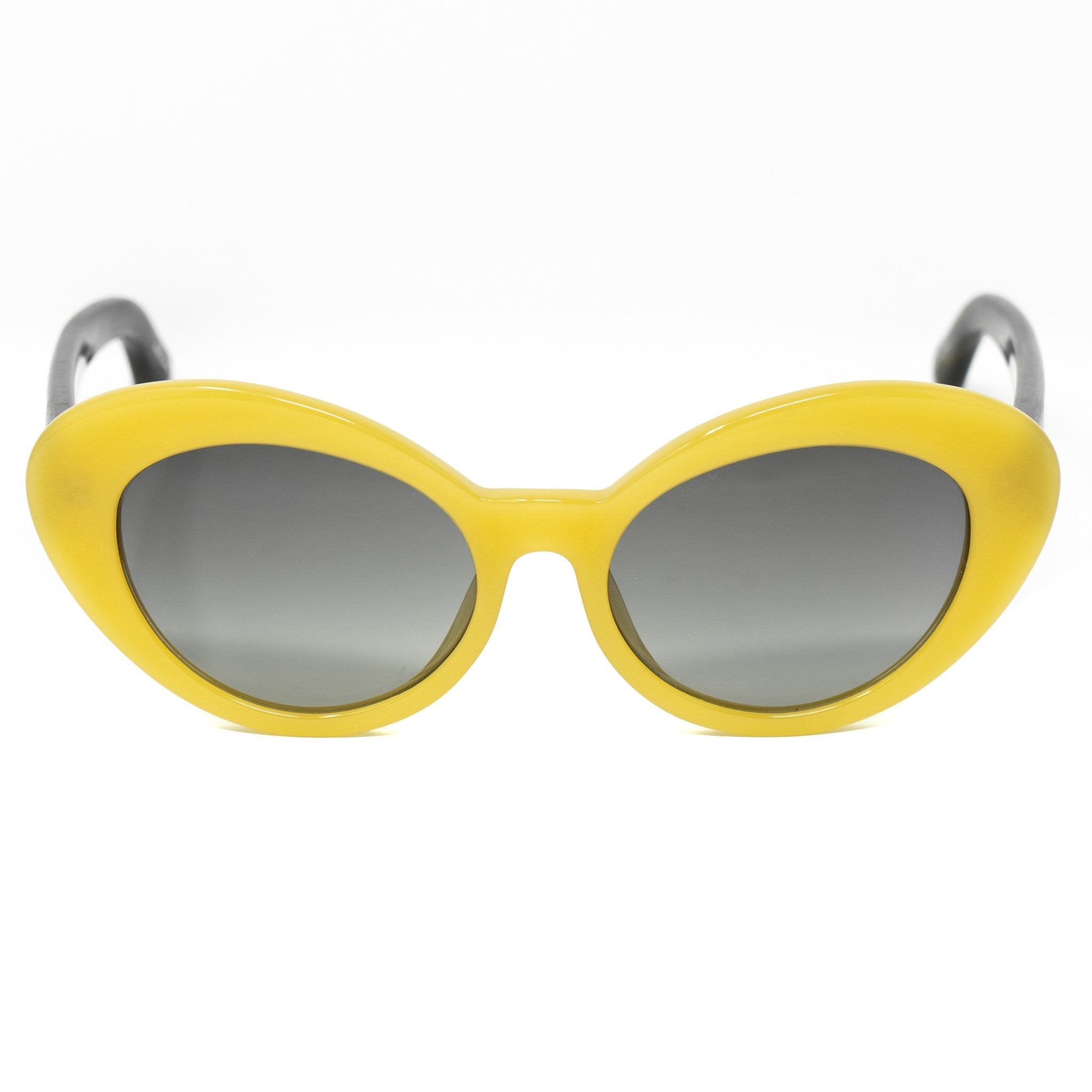 Oscar De La Renta Ladies Sunglasses Oval Yellow and Grey ODLR26C4SUN-GR8 Sunglasses