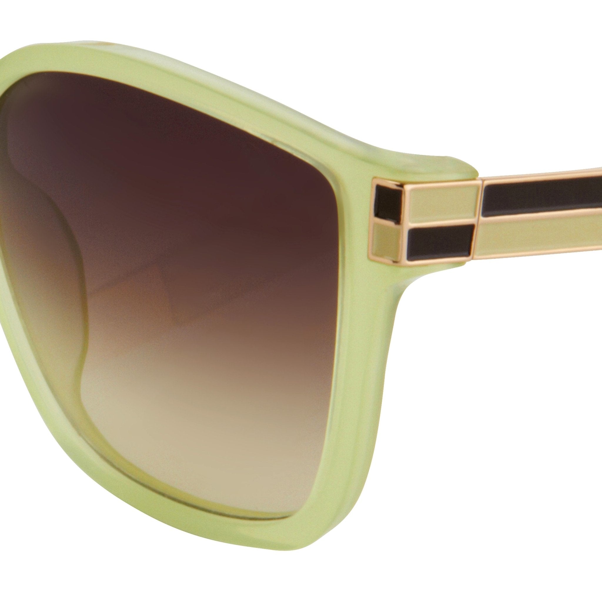 Oscar De La Renta Sunglasses Oversized Green and Brown-GR8 Sunglasses