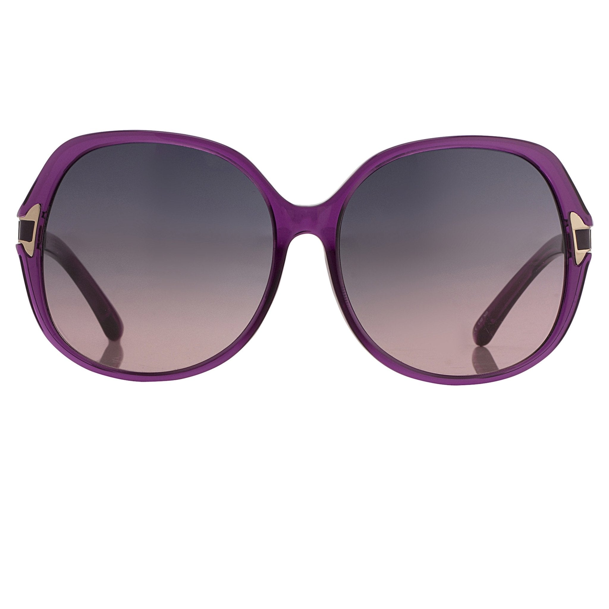 Oscar De La Renta Sunglasses Oversized Purple and Grey-GR8 Sunglasses