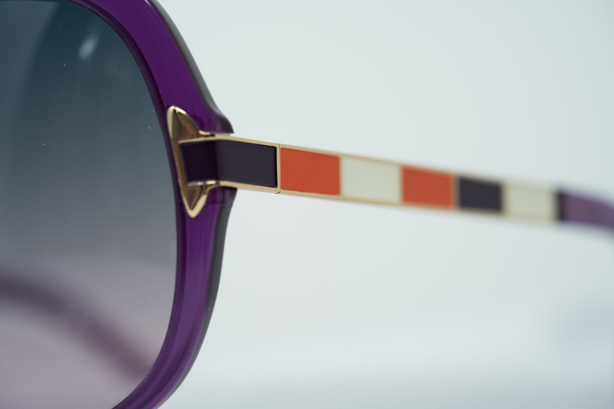 Oscar De La Renta Sunglasses Oversized Purple and Grey-GR8 Sunglasses