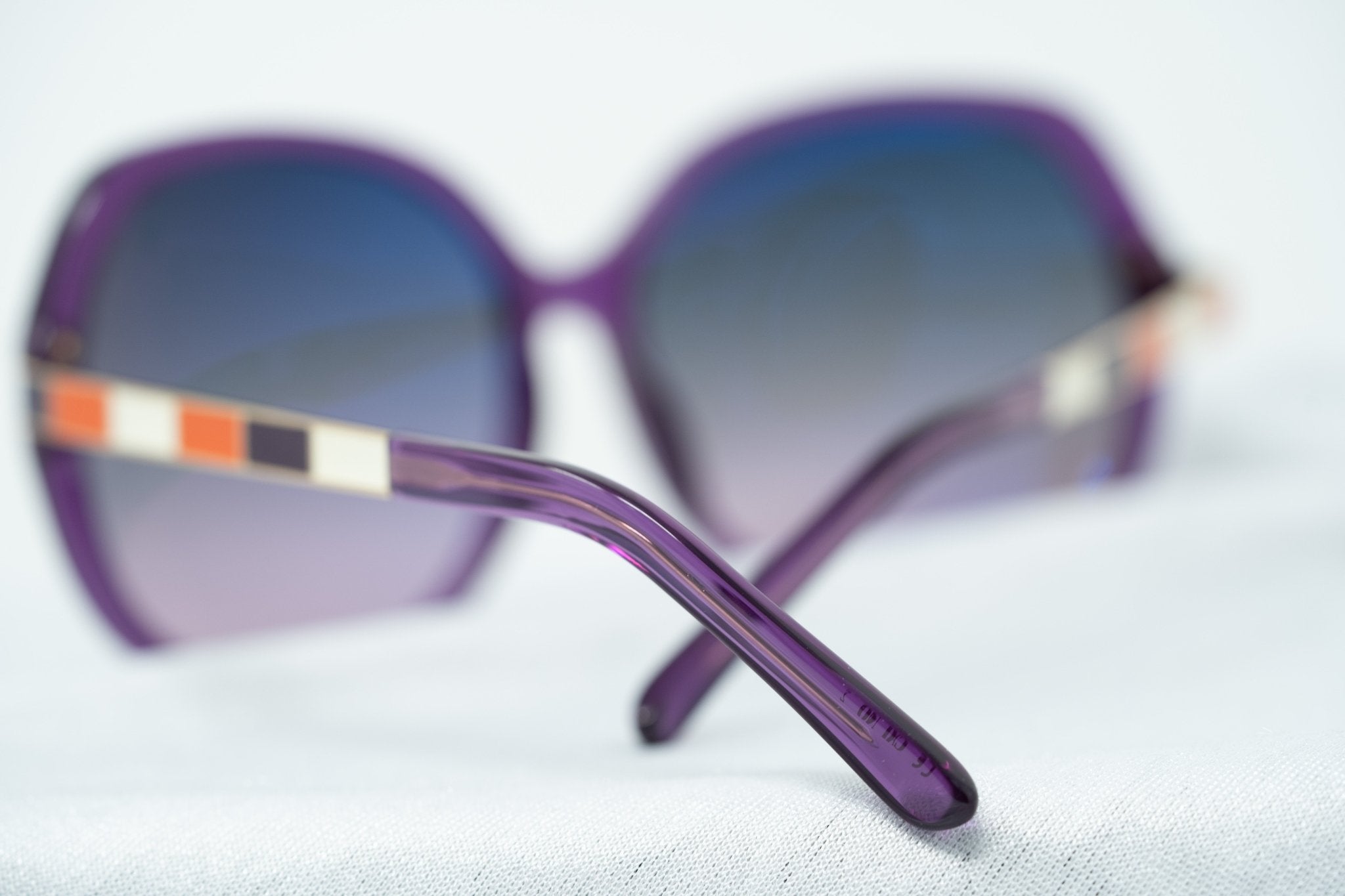 Oscar De La Renta Sunglasses Oversized Purple and Grey-GR8 Sunglasses