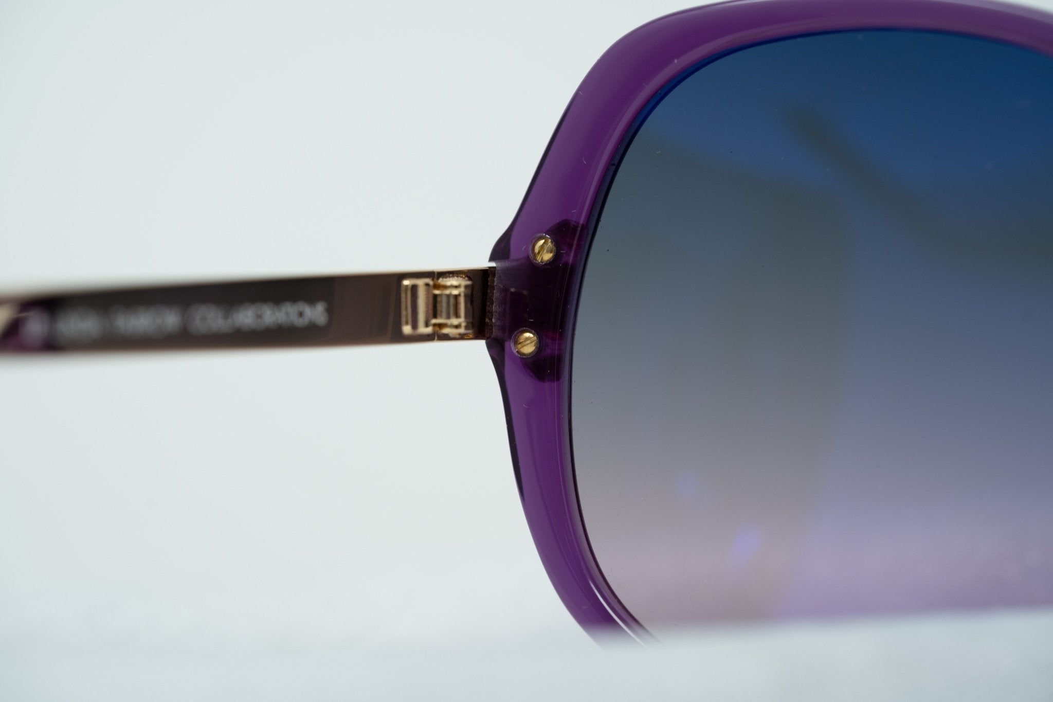 Oscar De La Renta Sunglasses Oversized Purple and Grey-GR8 Sunglasses
