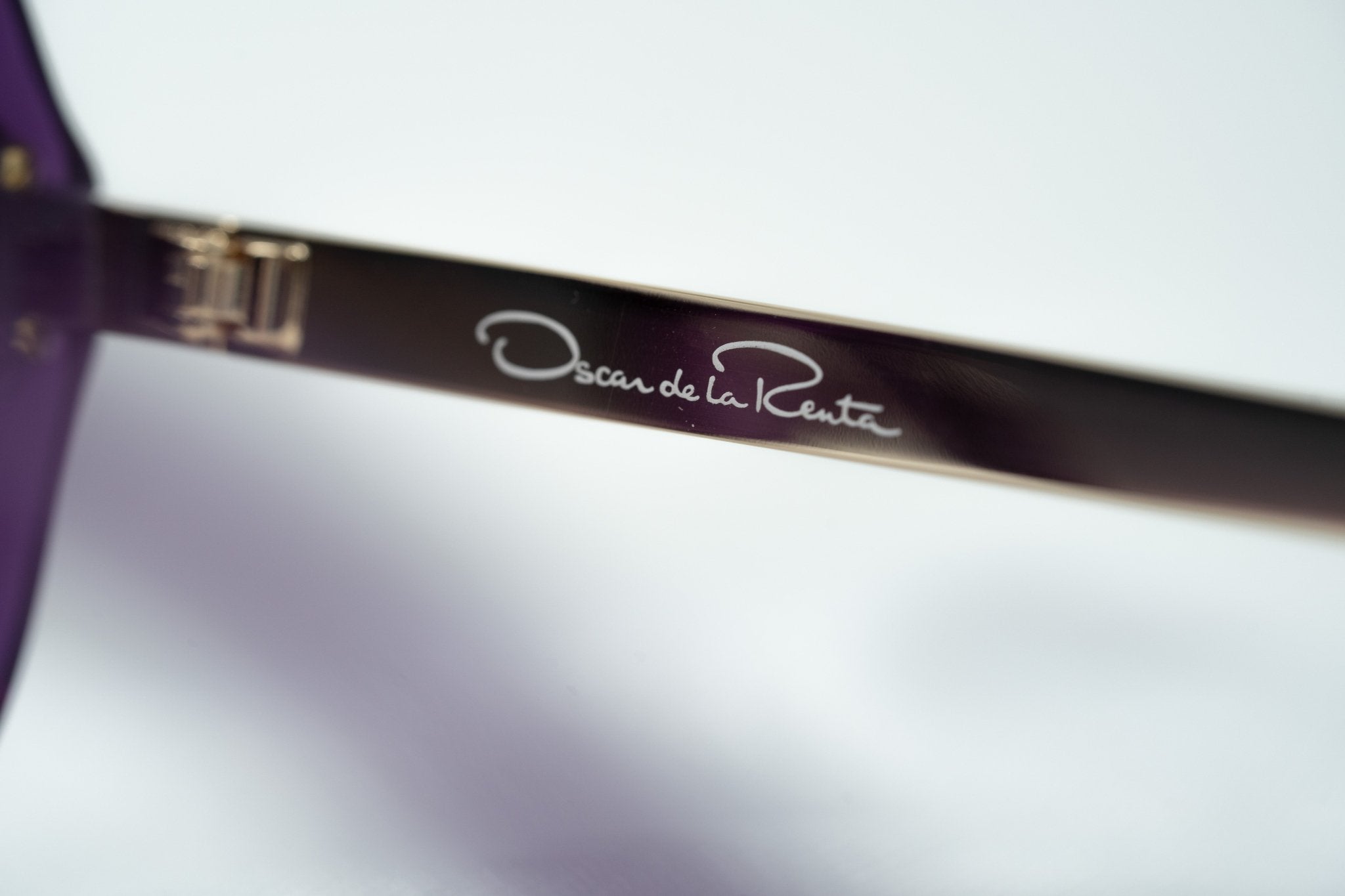 Oscar De La Renta Sunglasses Oversized Purple and Grey-GR8 Sunglasses