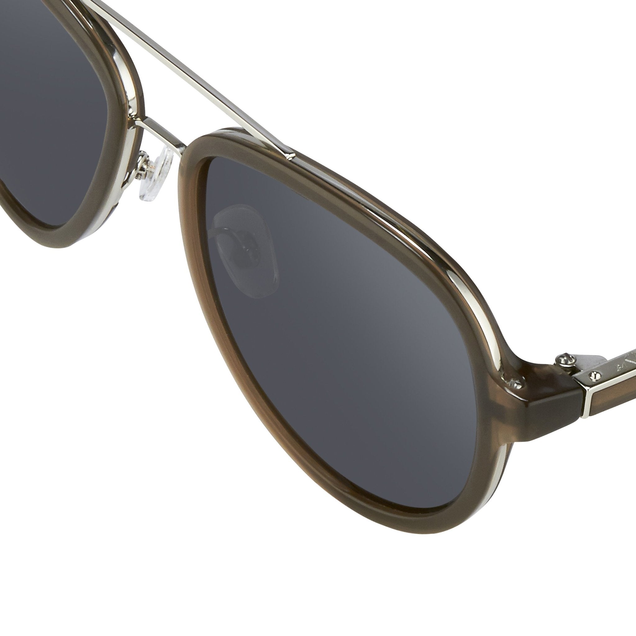 Phillip Lim Sunglasses Brown Silver and Fog Green Lenses Category 3 - PL16C32SUN - Watches & Crystals