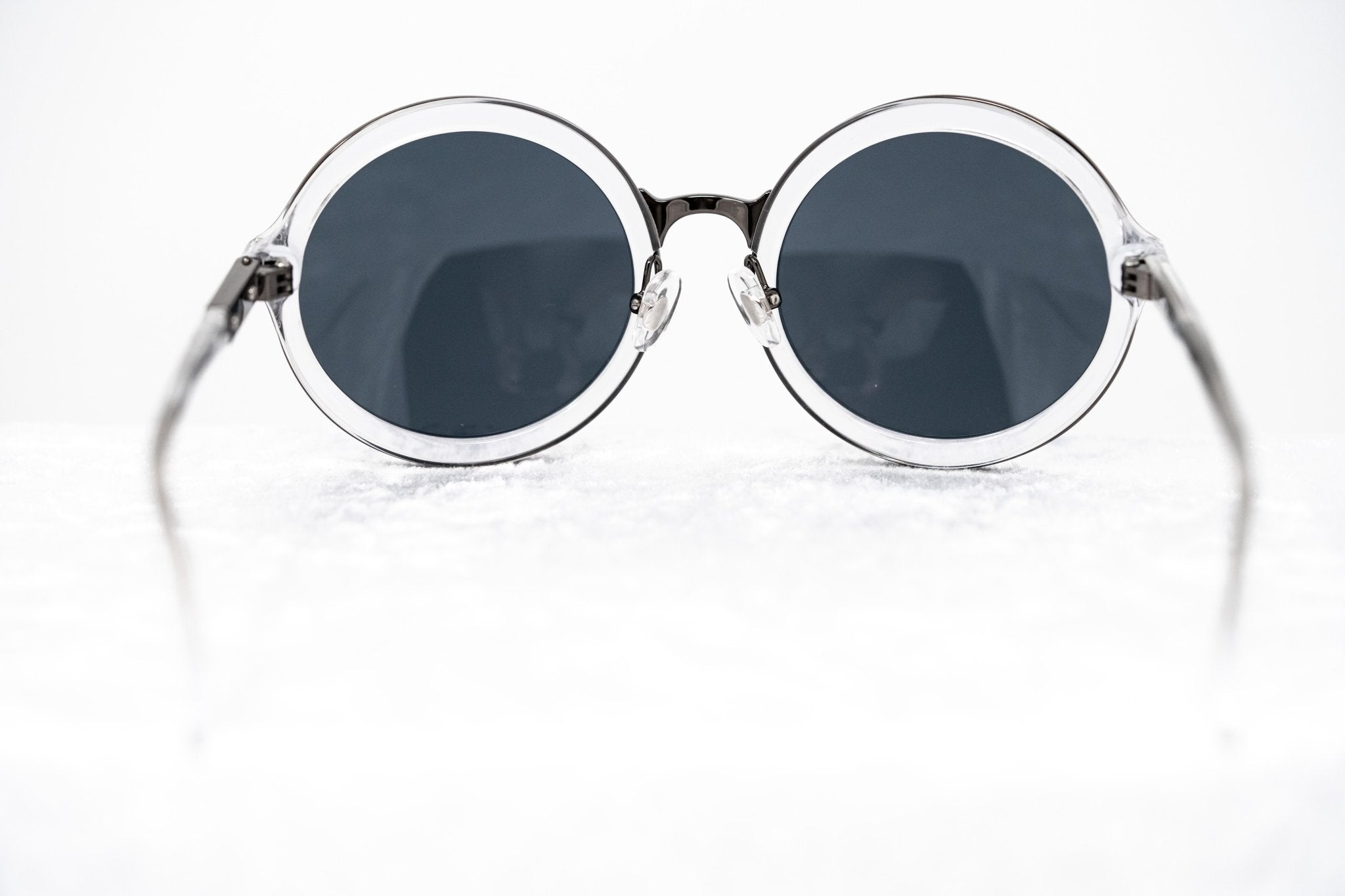 Phillip Lim Sunglasses Round Gun Metal and Blue-GR8 Sunglasses