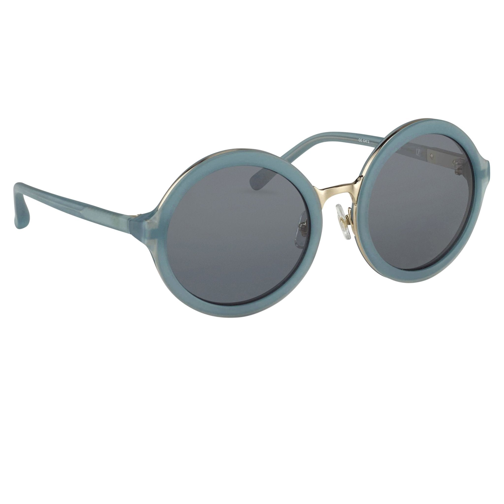 Phillip Lim Sunglasses Round Blue and Navy Blue-GR8 Sunglasses