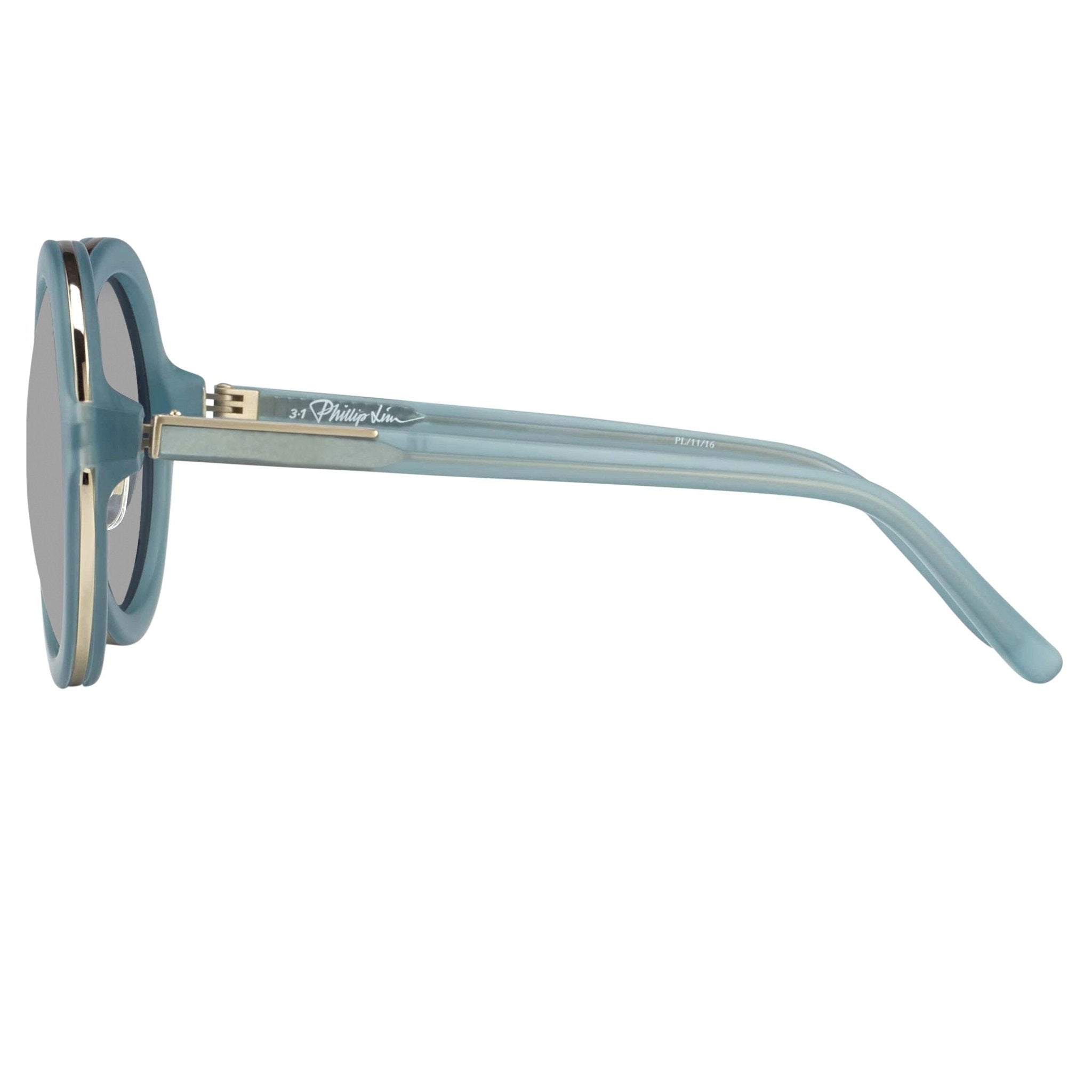 Phillip Lim Sunglasses Round Blue and Navy Blue-GR8 Sunglasses