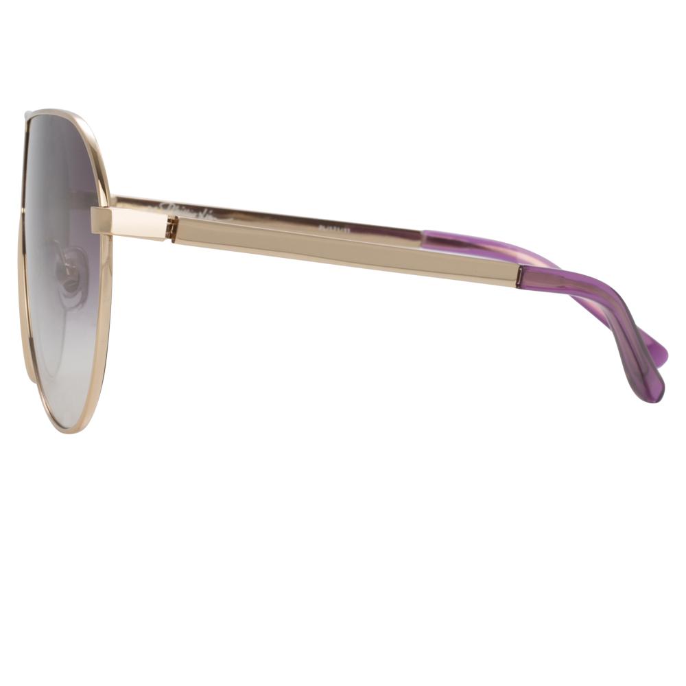Phillip Lim Sunglasses Shield Gold and Purple PL171C11SUN-GR8 Sunglasses