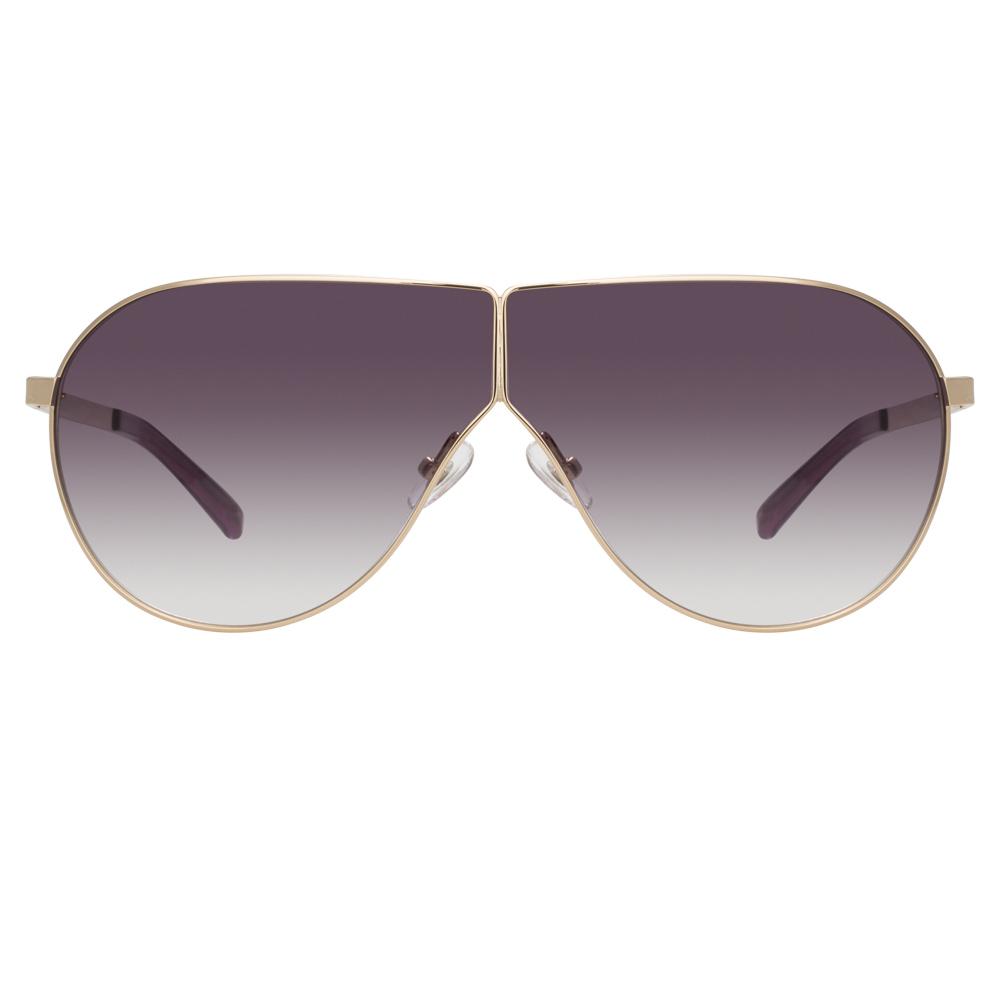 Phillip Lim Sunglasses Shield Gold and Purple PL171C11SUN-GR8 Sunglasses