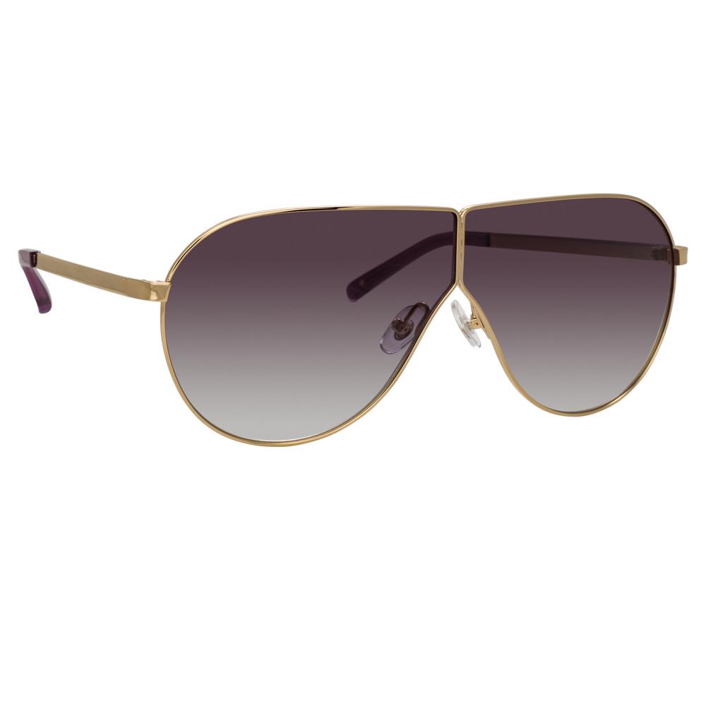 Phillip Lim Sunglasses Shield Gold and Purple PL171C11SUN-GR8 Sunglasses